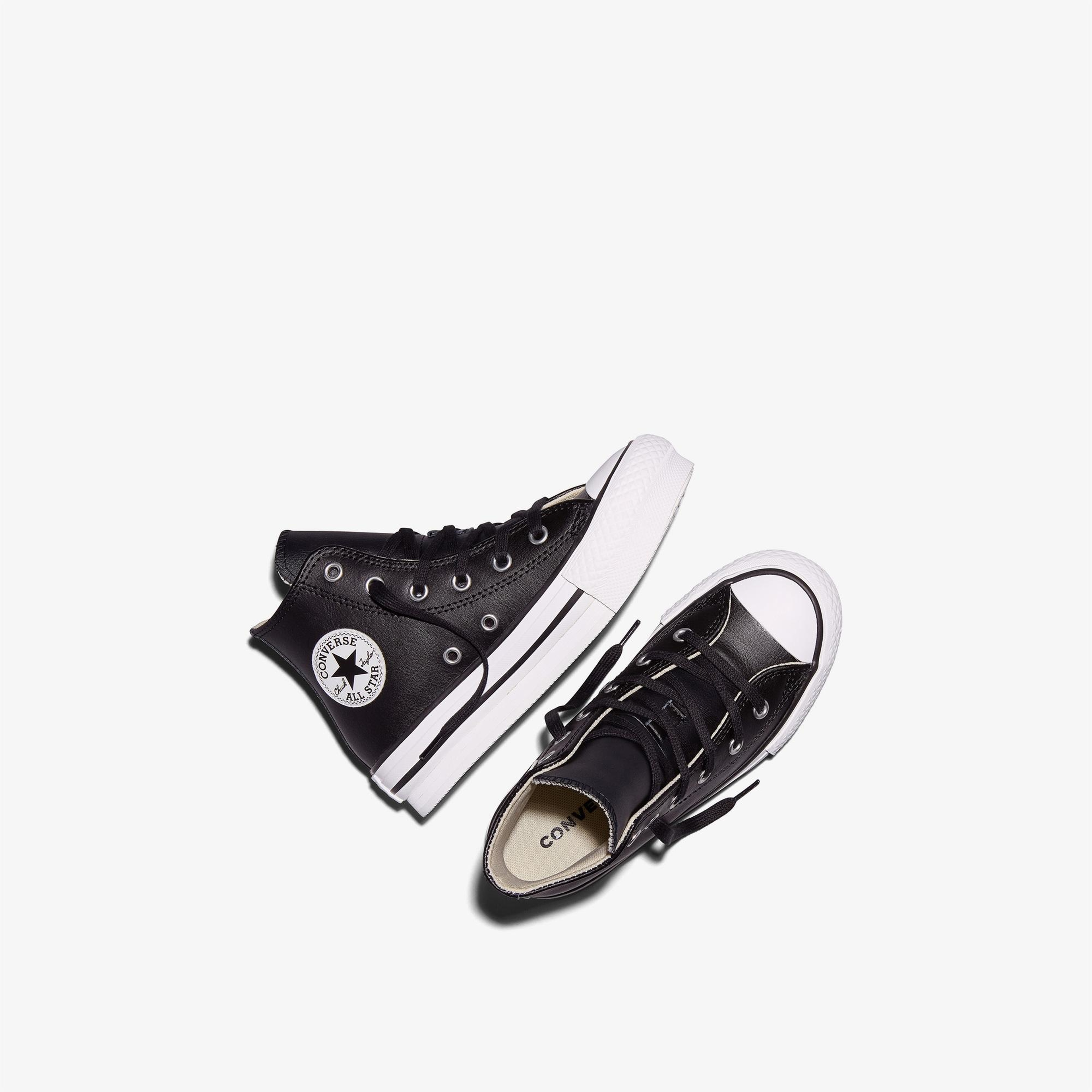 Converse Chuck Taylor All Star EVA Lift Çocuk Siyah Deri Sneaker