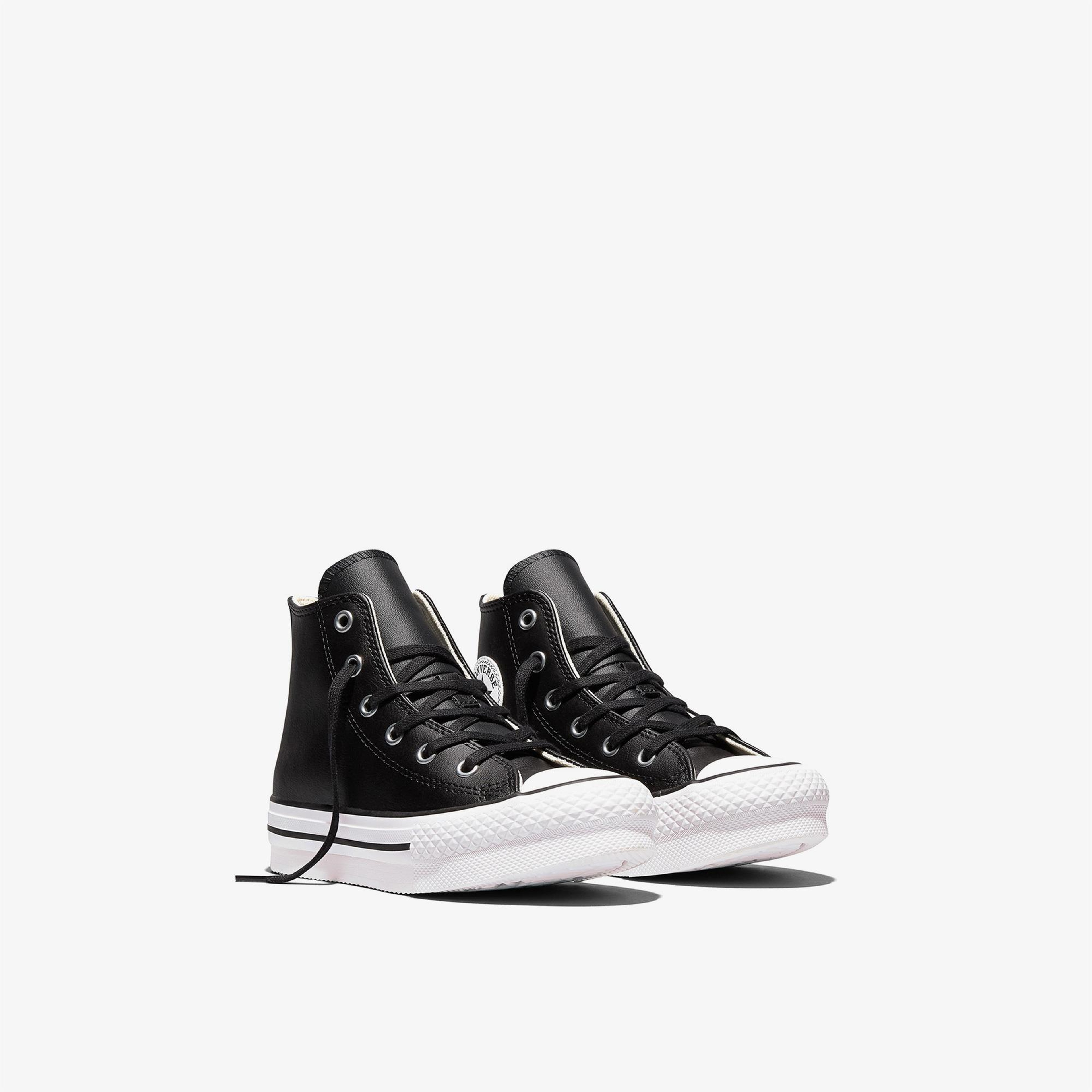 Converse Chuck Taylor All Star EVA Lift Çocuk Siyah Deri Sneaker