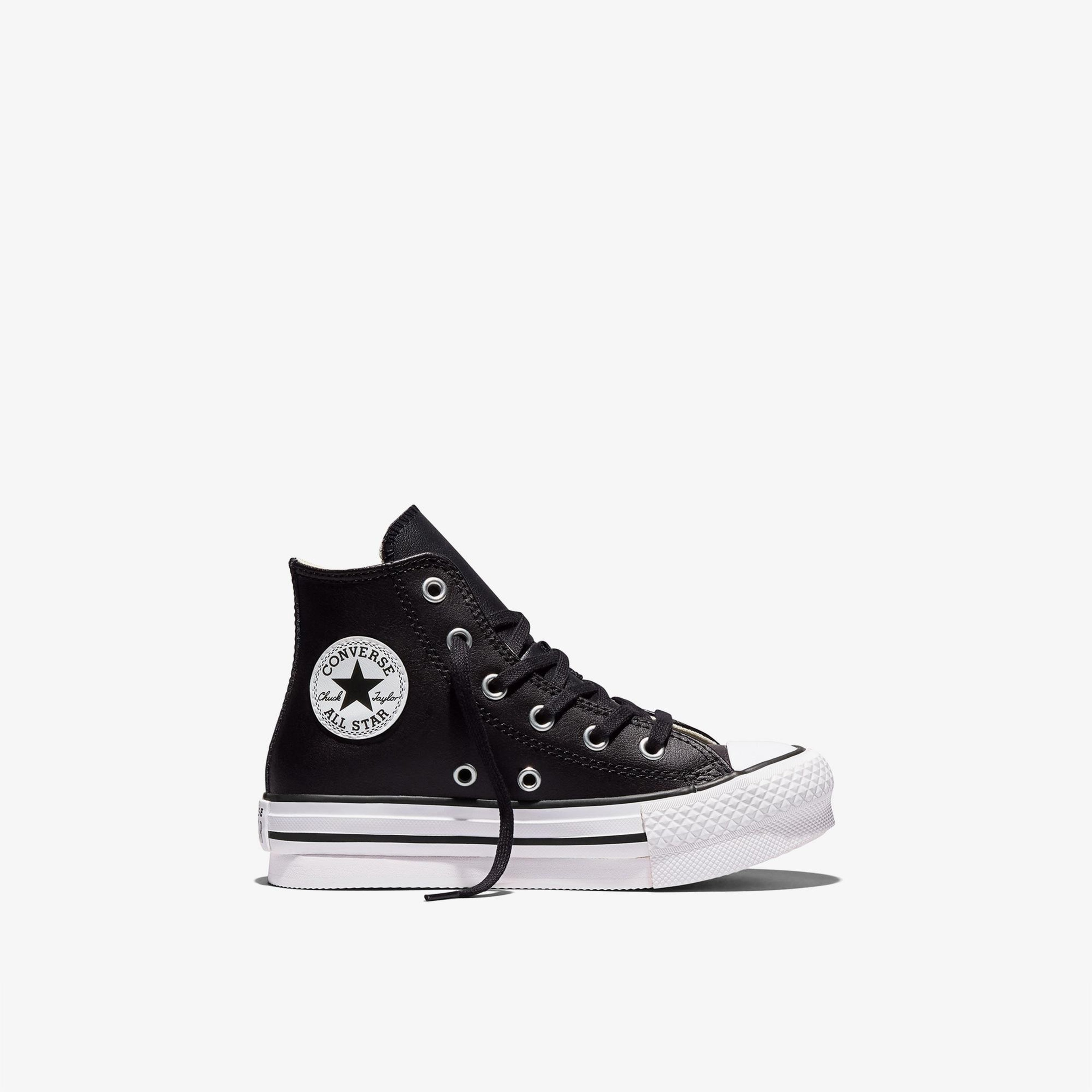 Converse Chuck Taylor All Star EVA Lift Çocuk Siyah Deri Sneaker