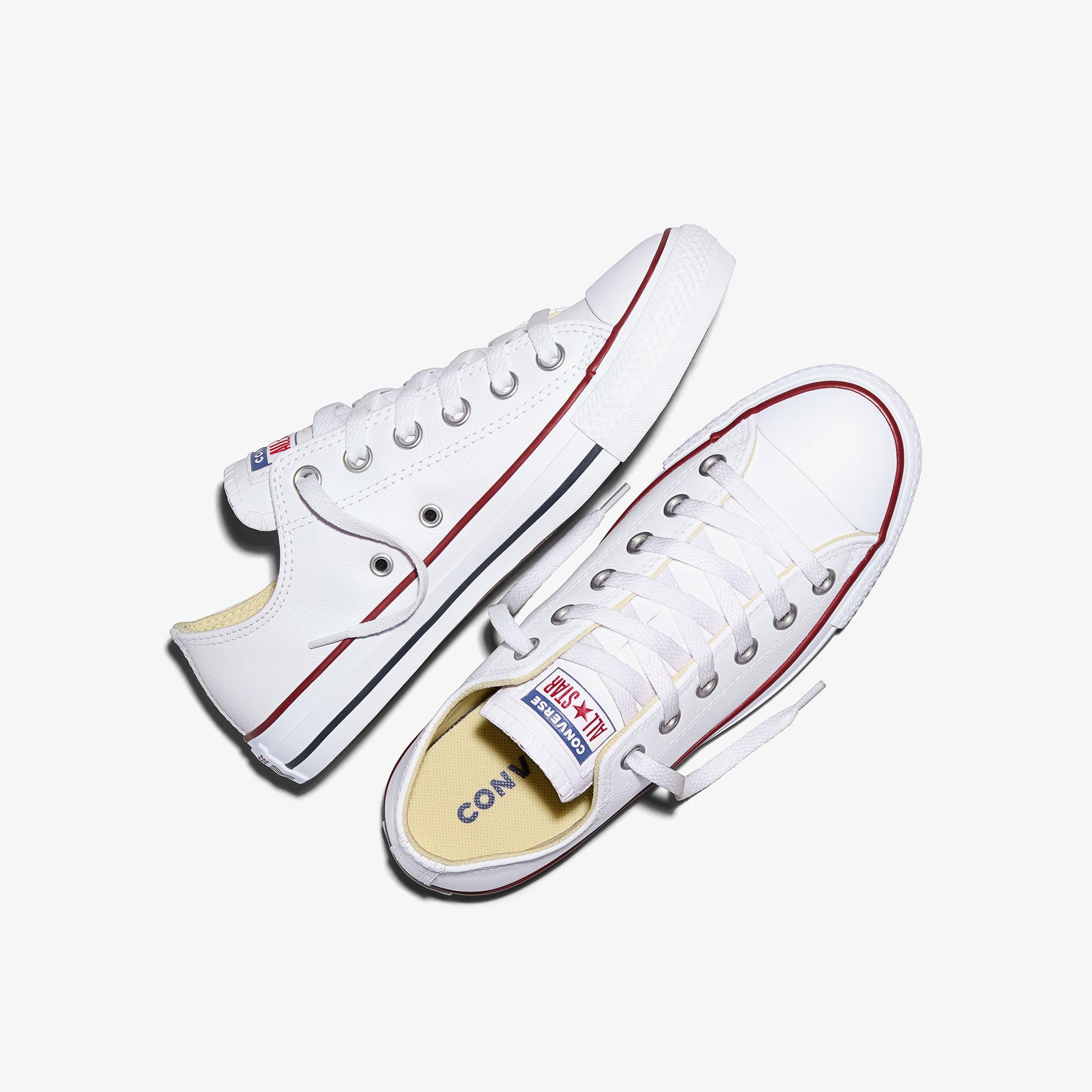 Converse Chuck Taylor All Star Unisex Beyaz Deri Sneaker