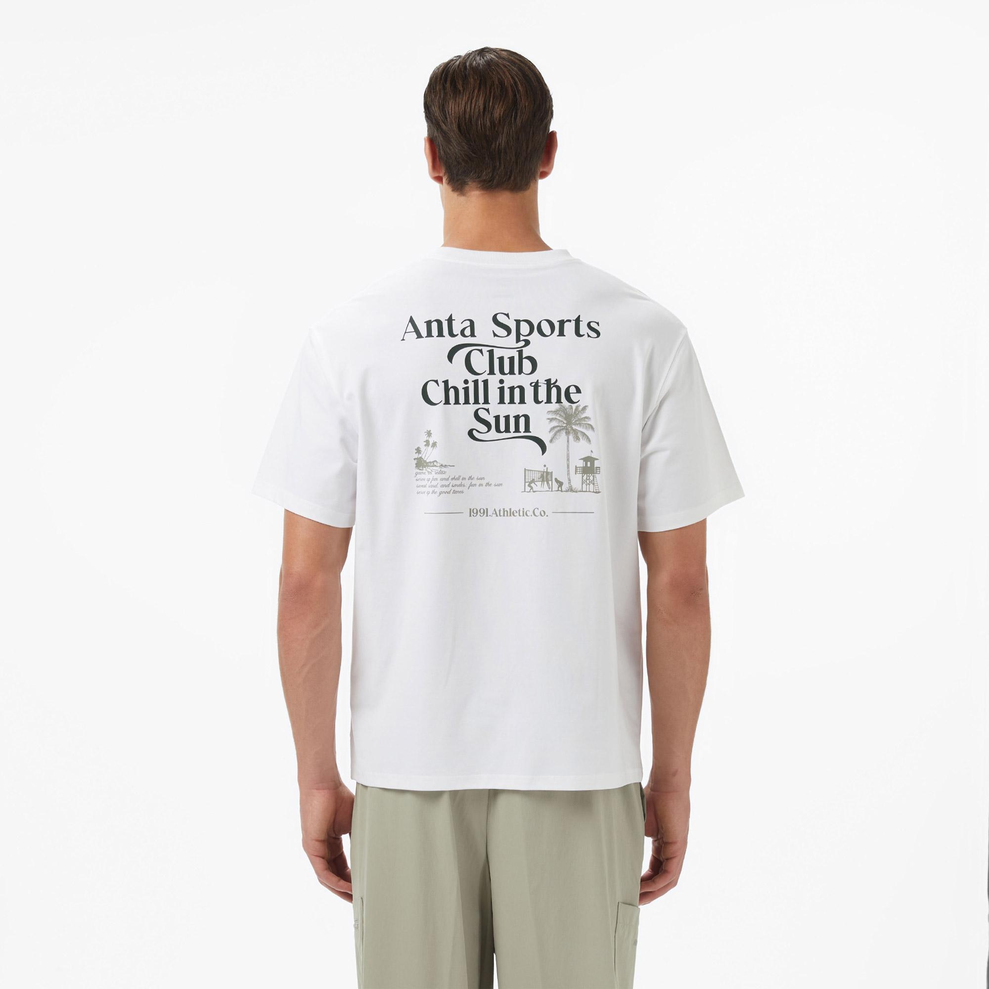 Anta Beach Party Erkek Beyaz T-Shirt