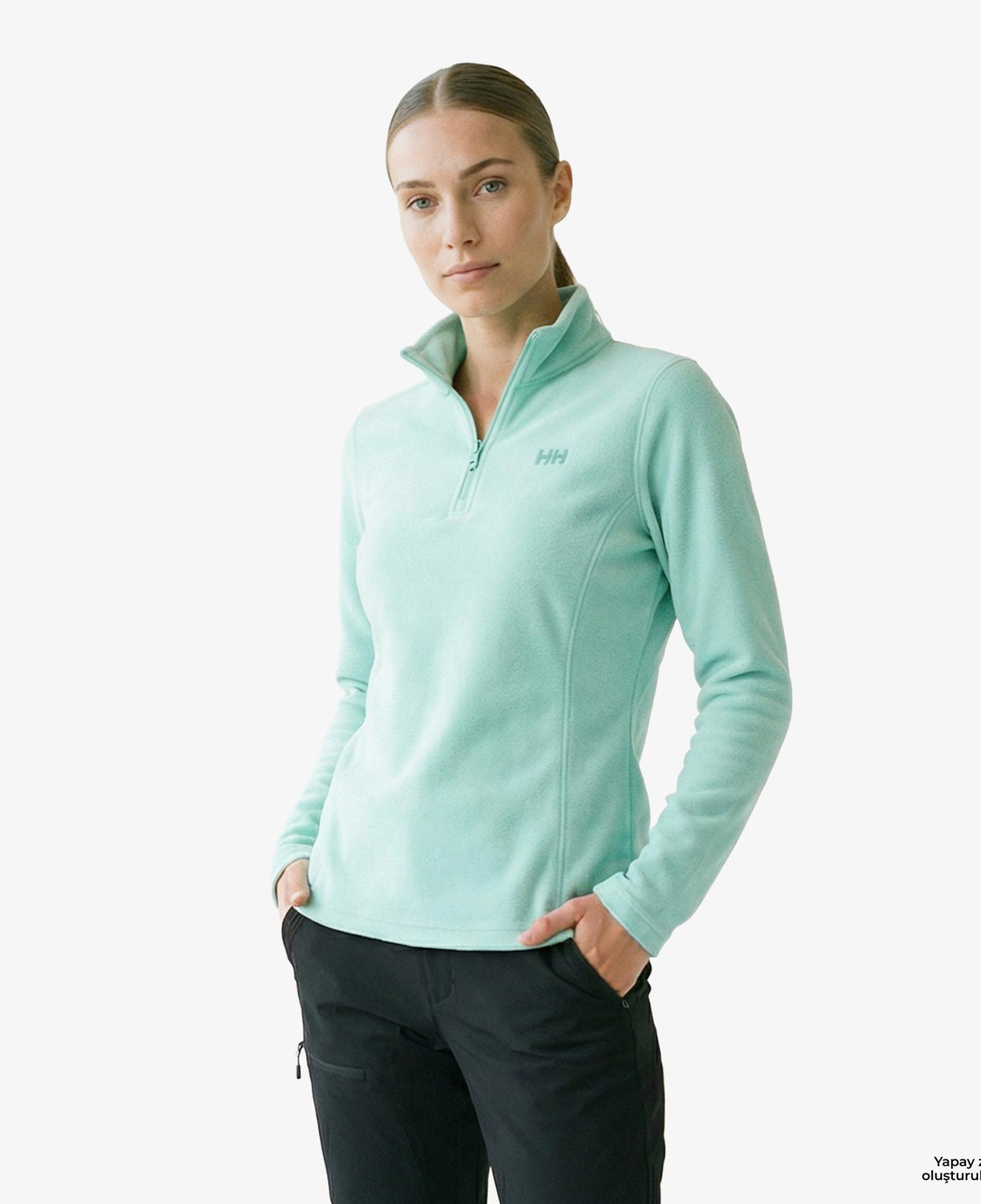 Helly Hansen Slope Fleece Kadın Yeşil Outdoor Sweatshirt