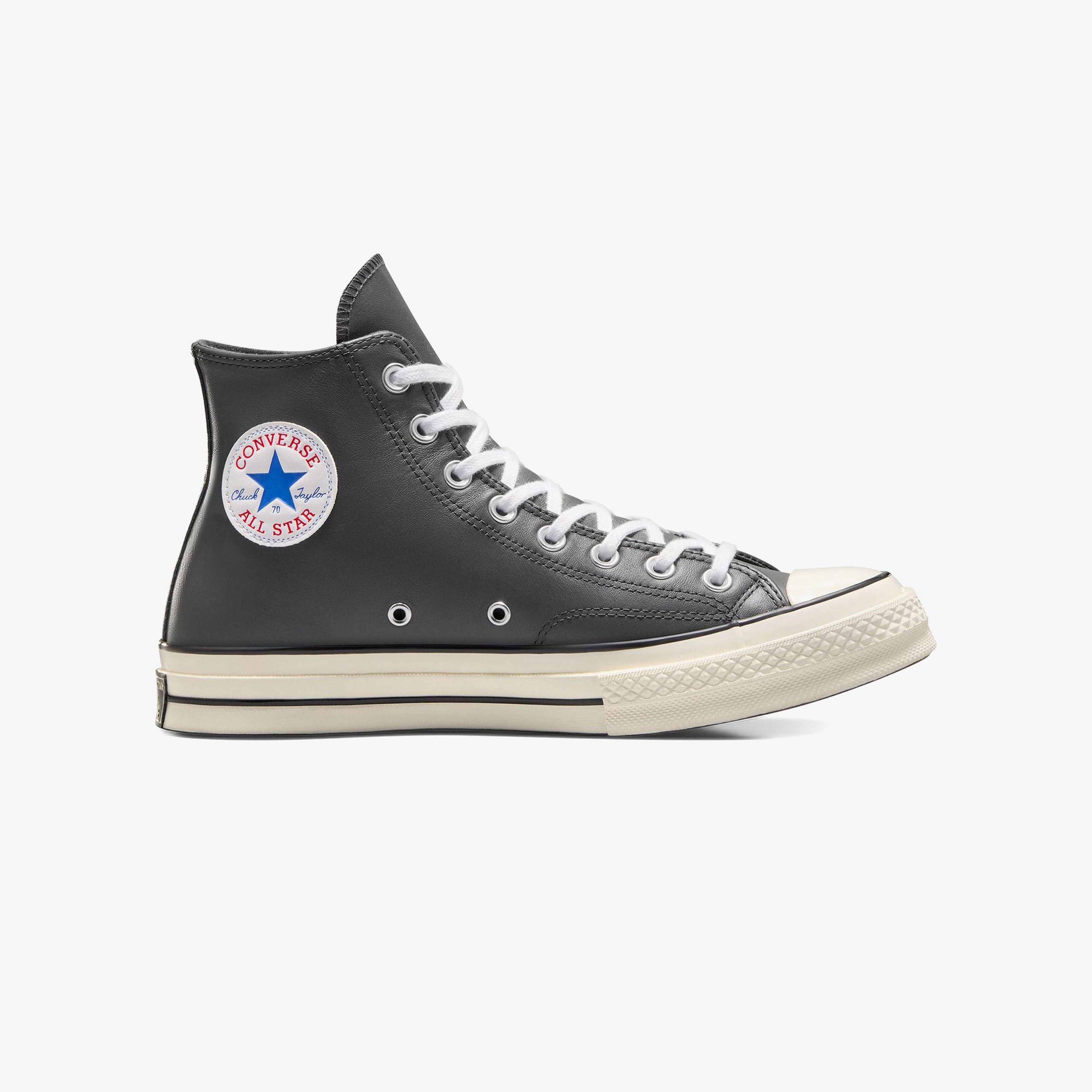Converse Chuck 70 Unisex Gri Deri Sneaker