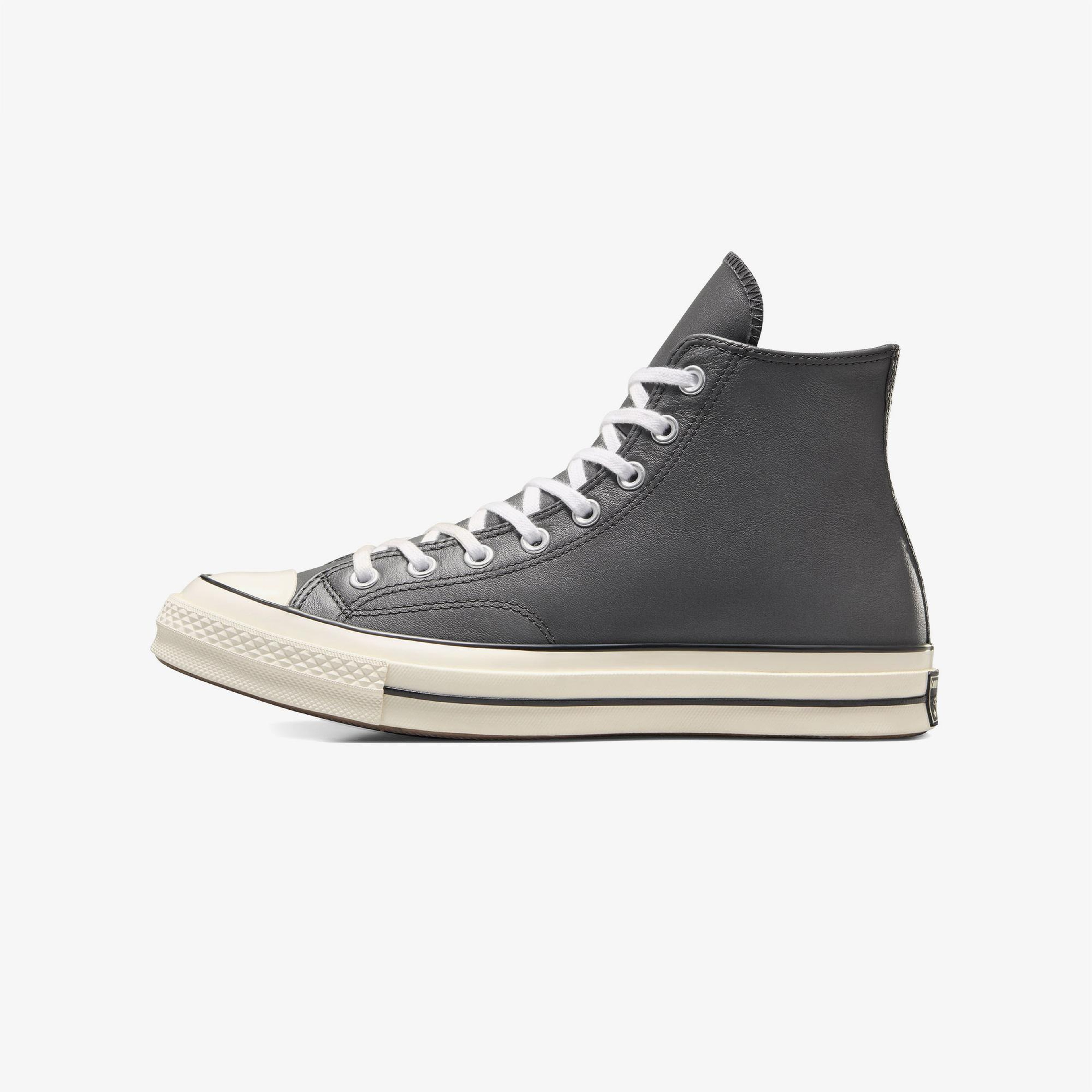 Converse Chuck 70 Unisex Gri Deri Sneaker