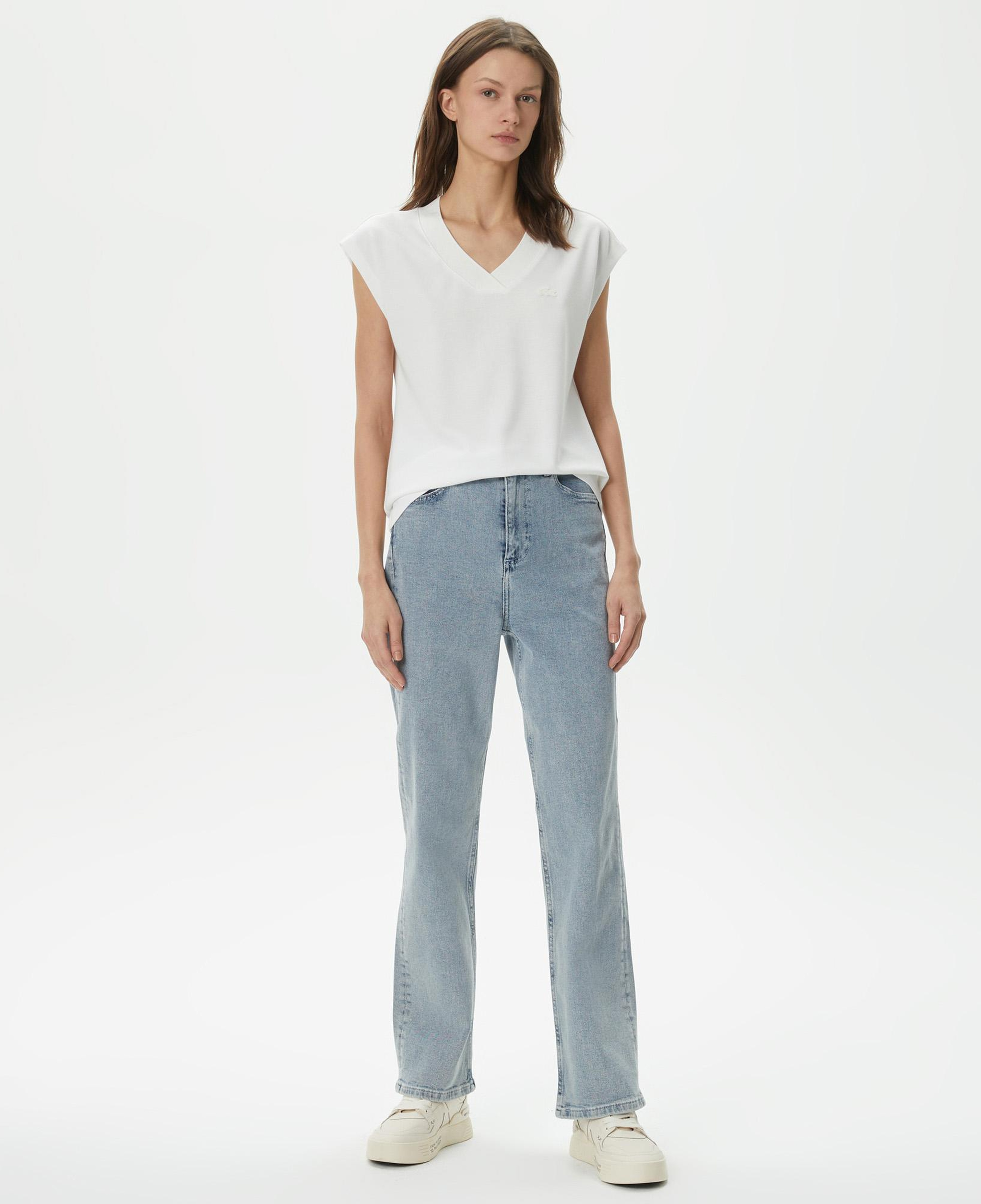 Kadın Straight Fit Mavi Jean Pantolon