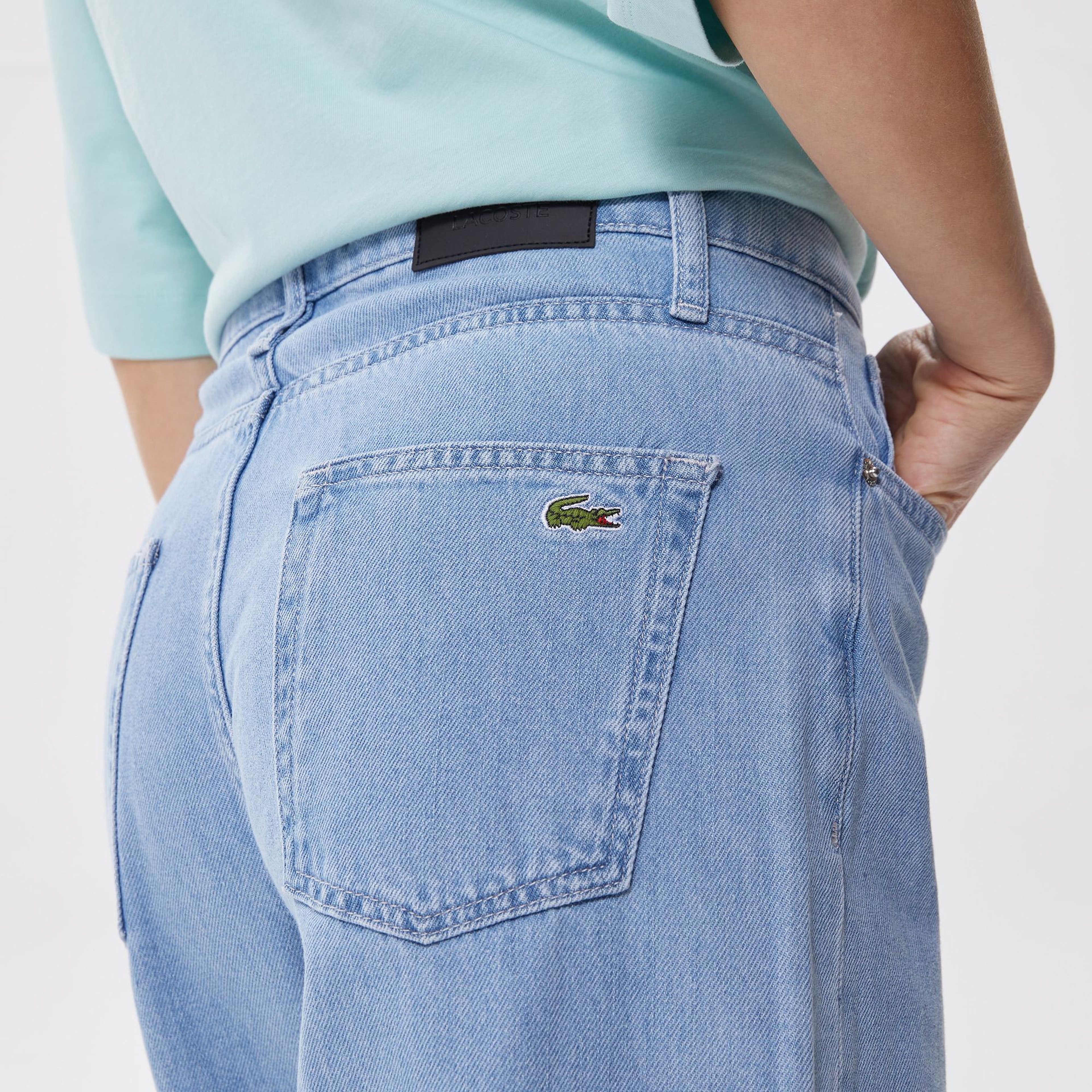 Lacoste Loose Fit Kadın Mavi Pantolon