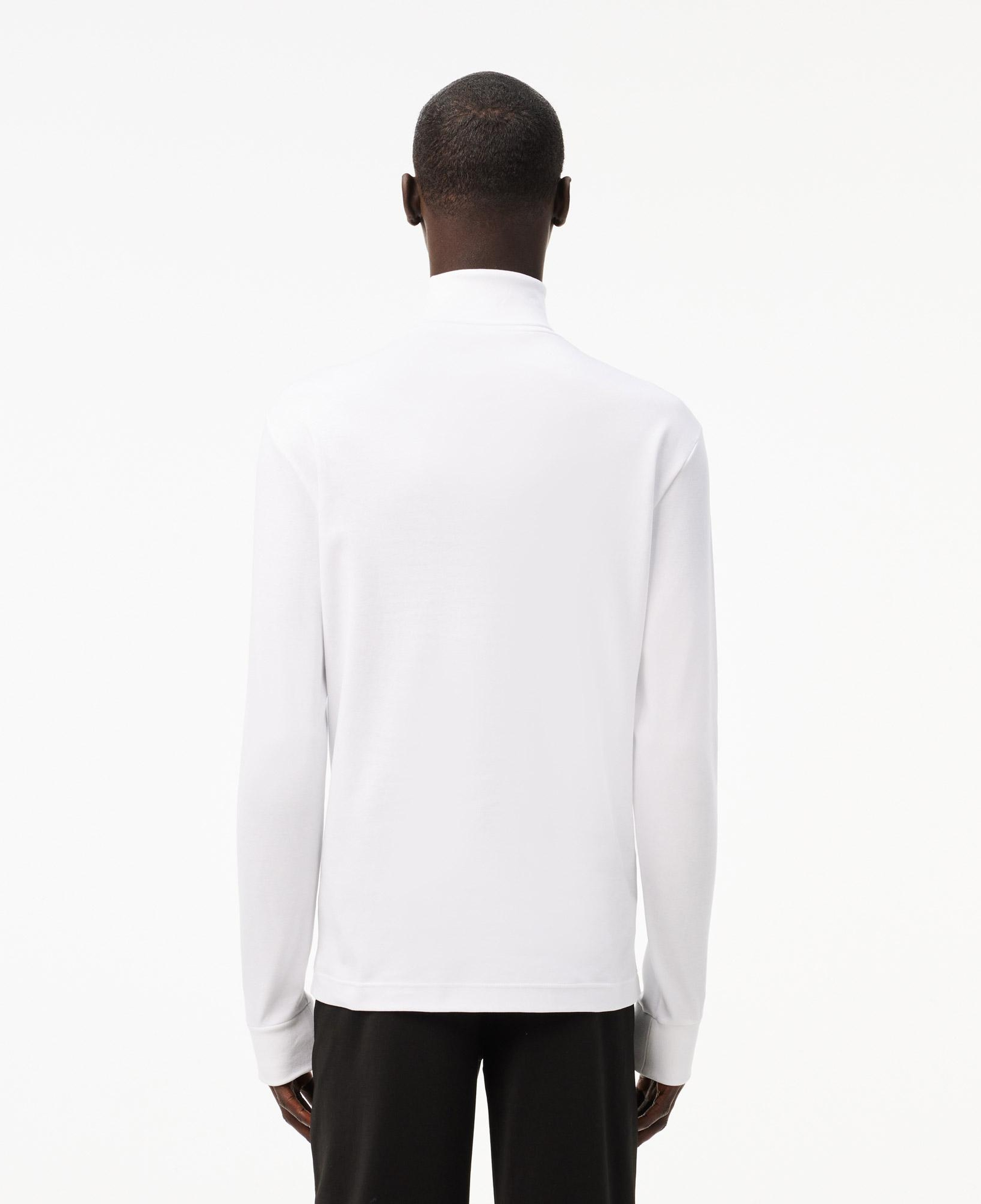 Erkek Regular Fit Boğazlı Yaka Beyaz T-Shirt