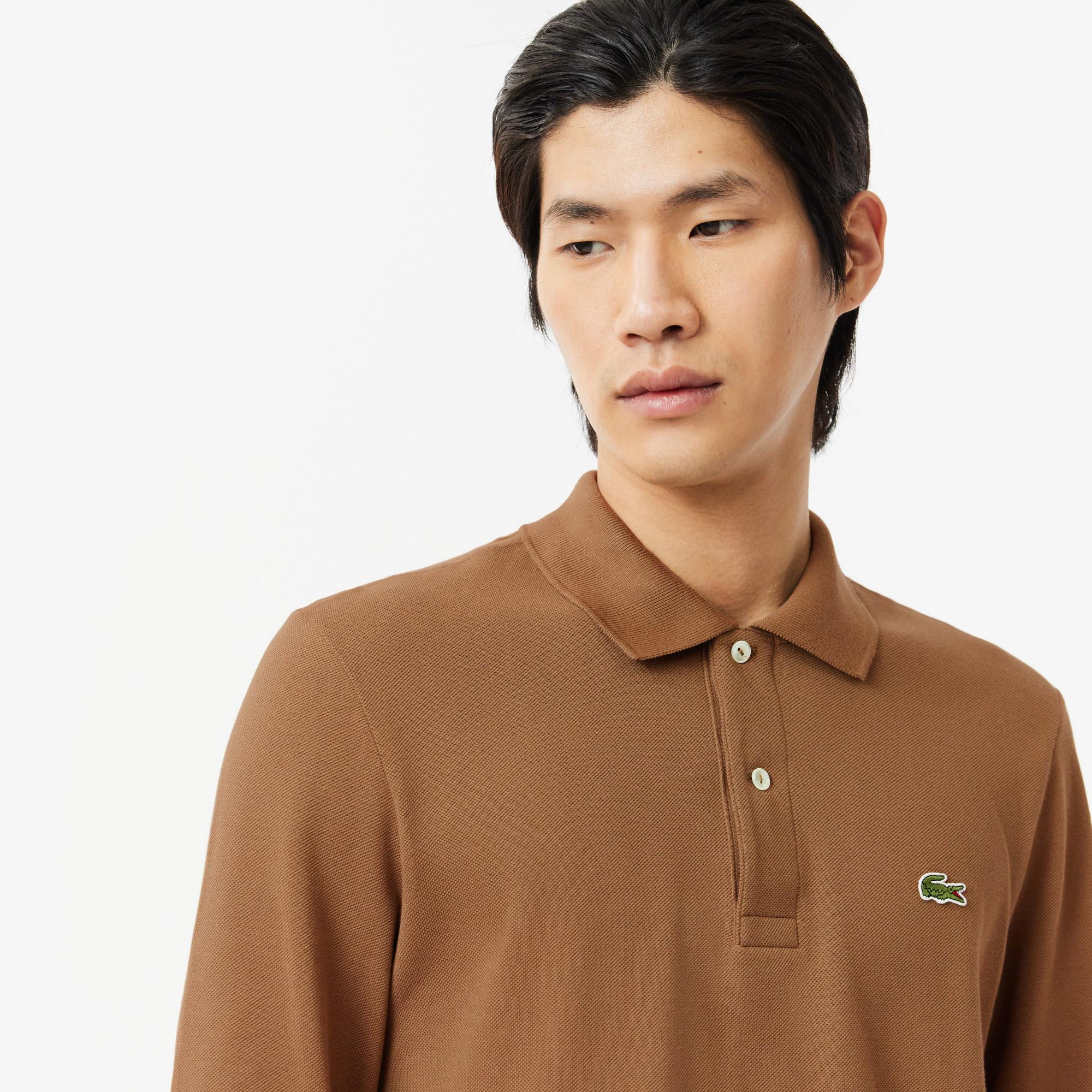 Lacoste L.12.12 Classic Fit Erkek Kahverengi Polo