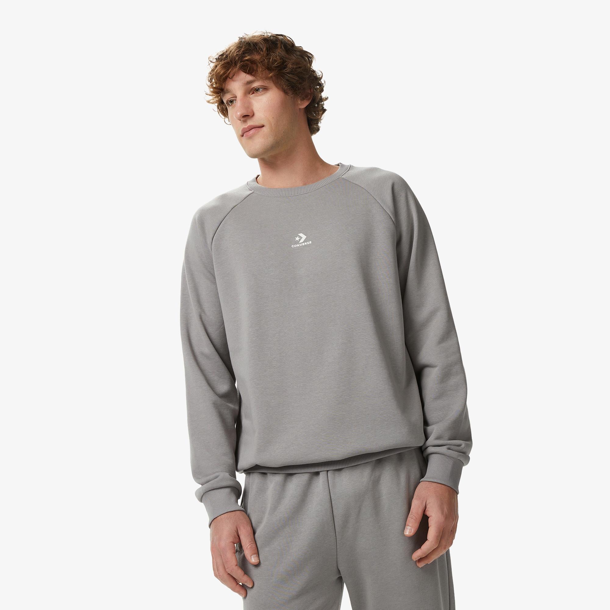 Converse Erkek Gri Sweatshirt