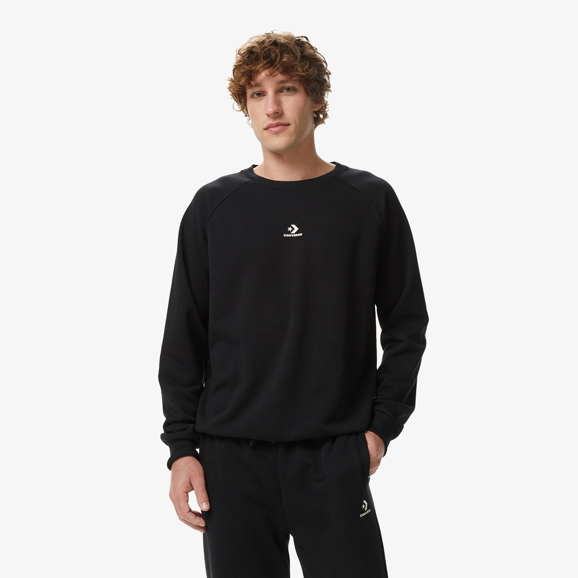 Converse Erkek Siyah Sweatshirt