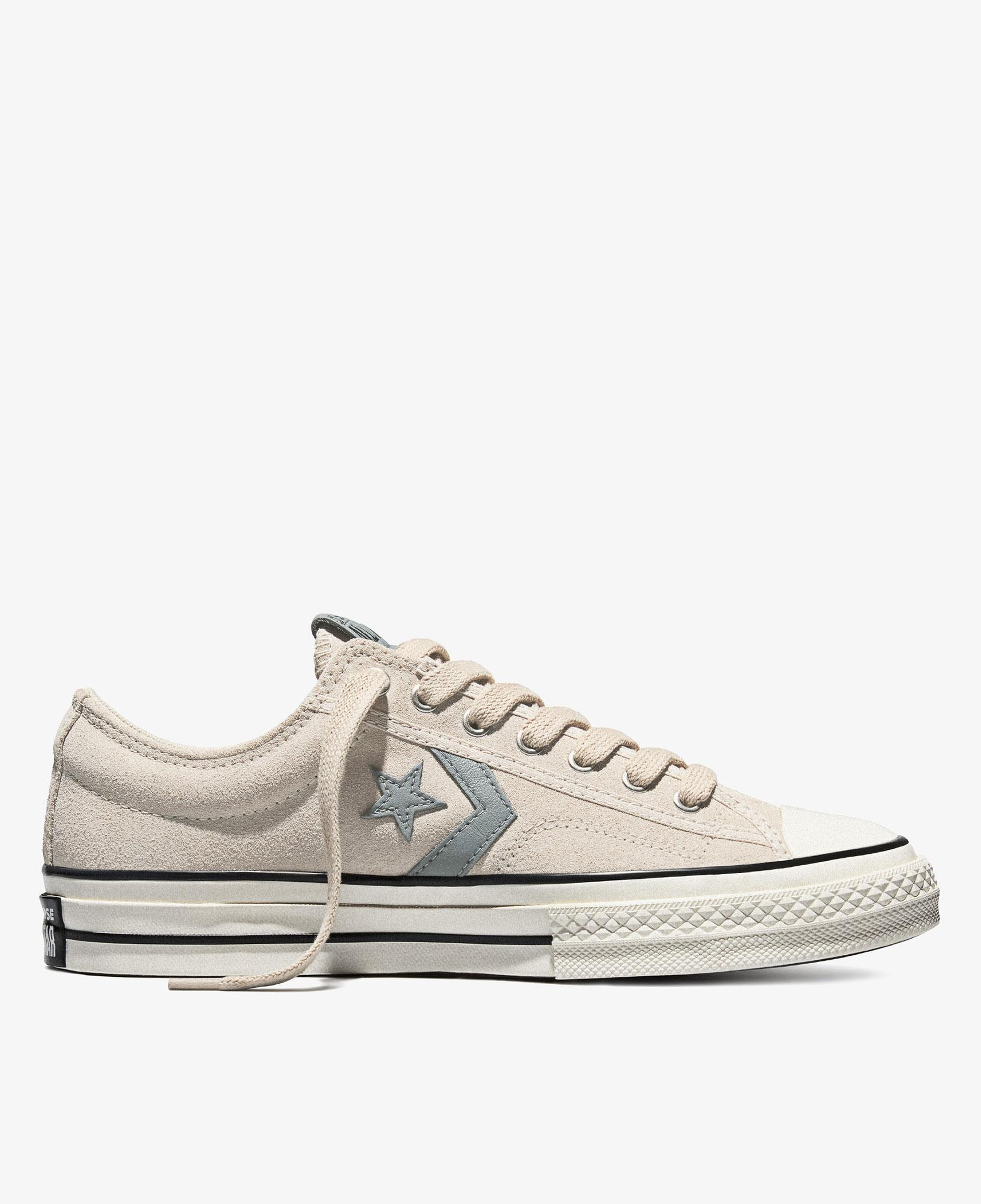 Converse Star Player 76 Unisex Krem Süet Sneaker