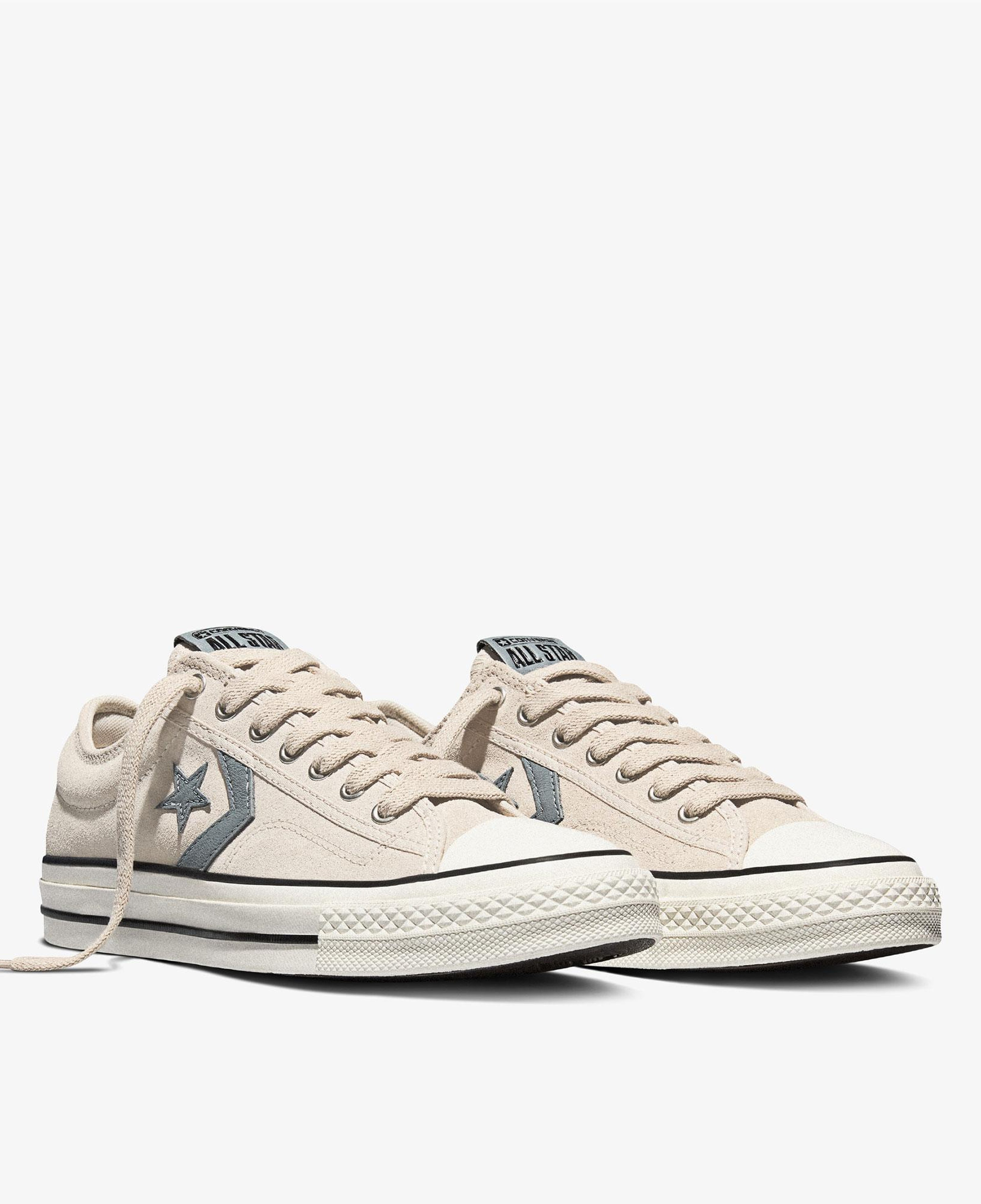Converse Star Player 76 Unisex Krem Süet Sneaker