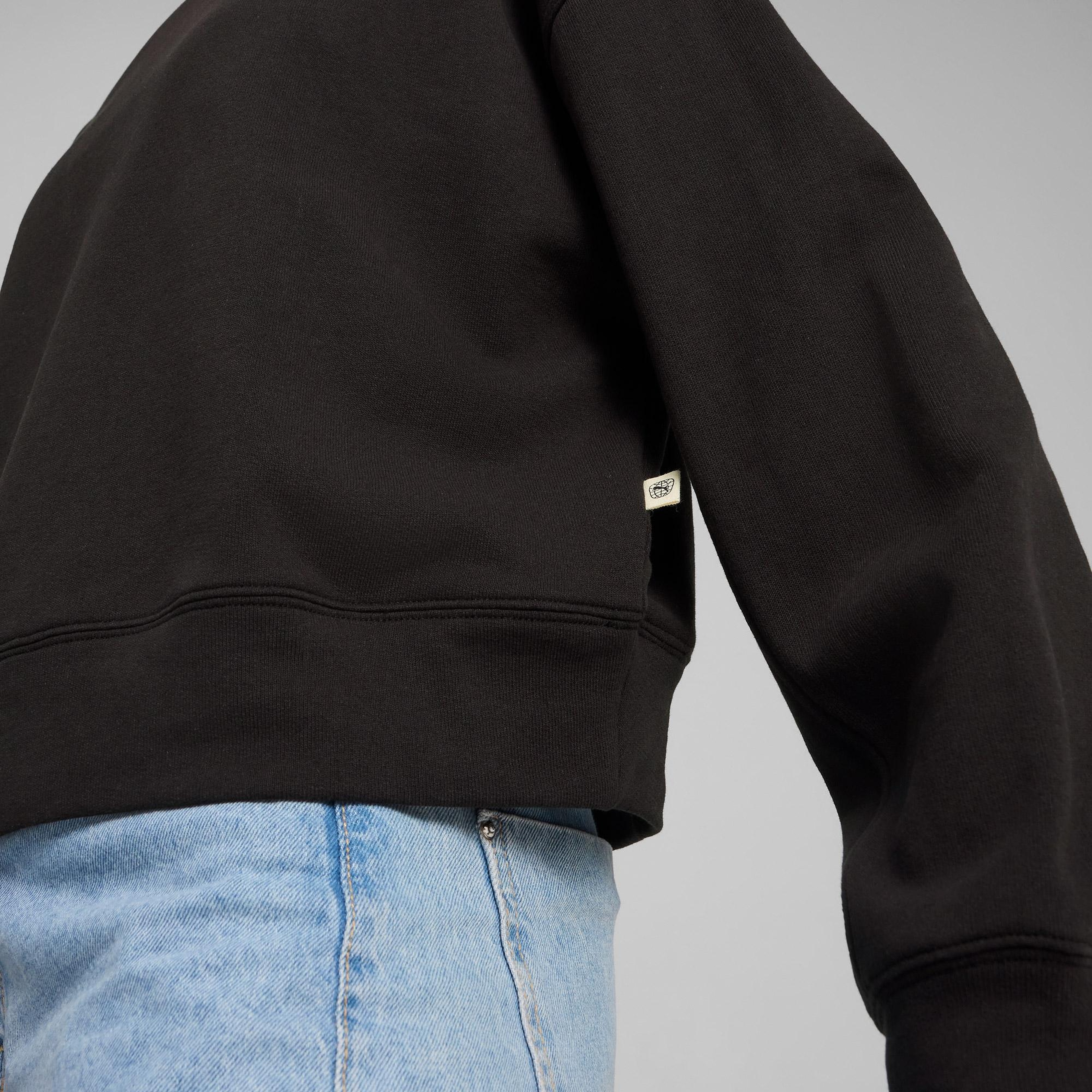 Puma Downtown Re:Collectıon Crew Kadın Siyah Sweatshirt