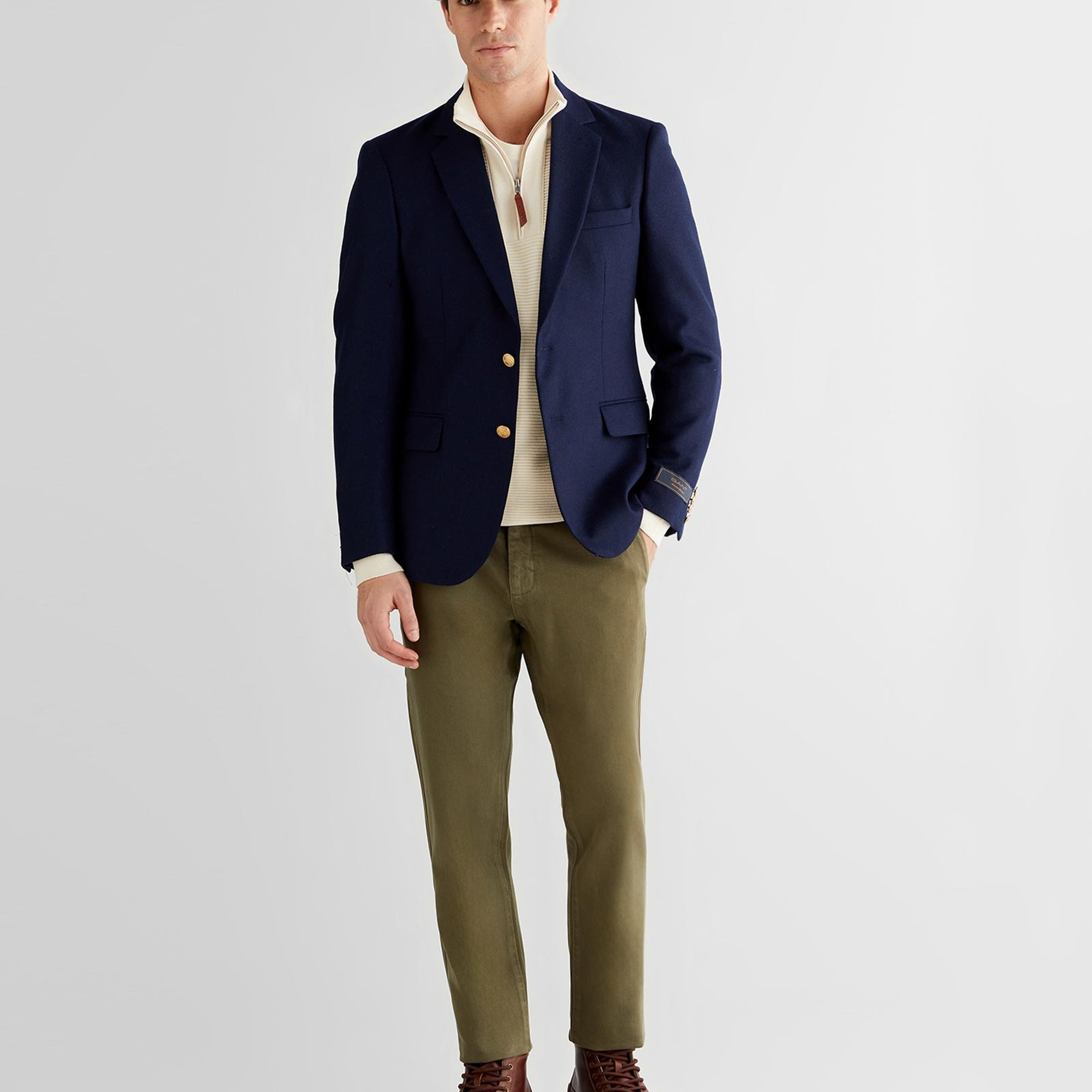 GANT Erkek Lacivert Slim Fit Ceket