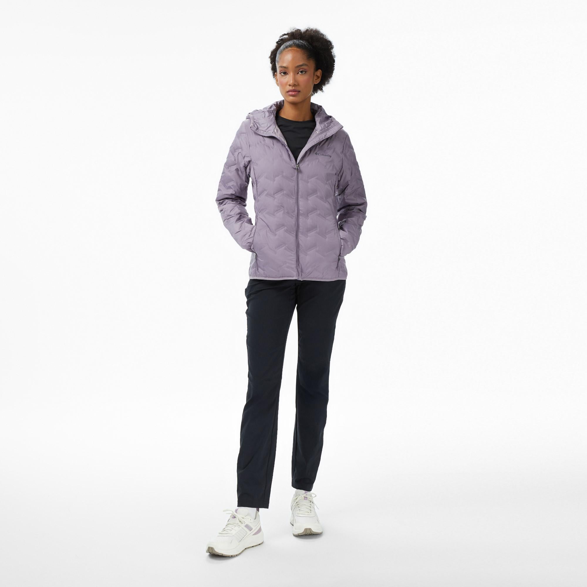 Columbia Delta Ridge II Down Kadın Mor Outdoor Mont