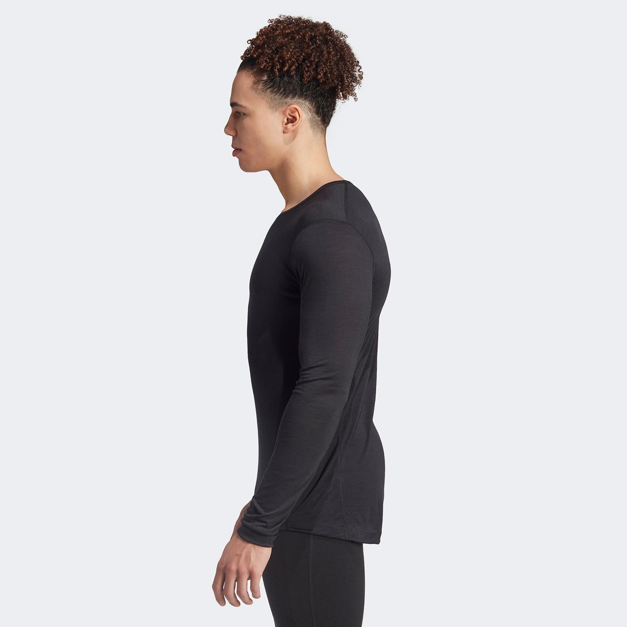 adidas Xperior Merino 150 Midlayer Erkek Siyah Uzun Kollu Antrenman İçliği