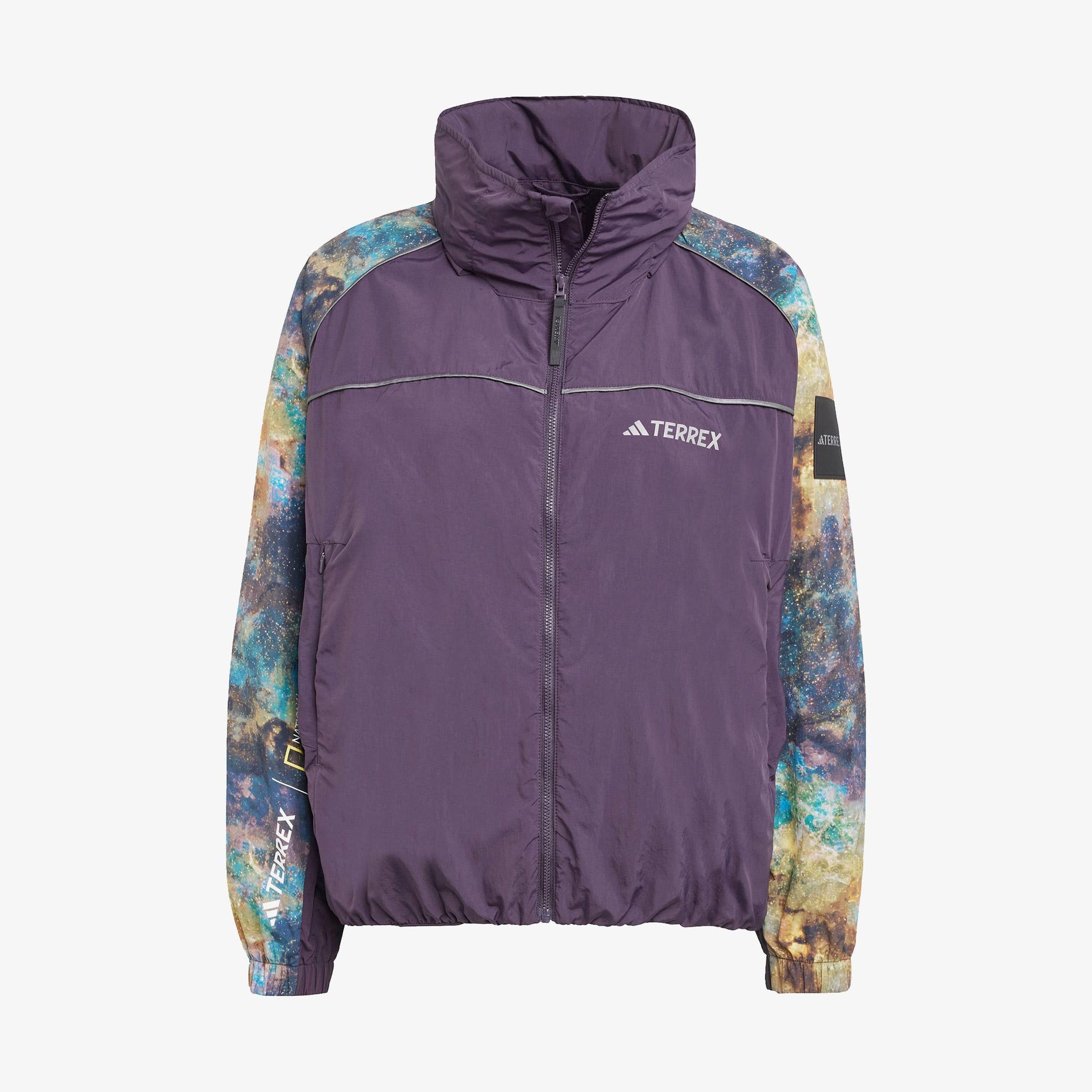 adidas Nat Geo Wind.Rdy Kadın Mor Outdoor Ceket