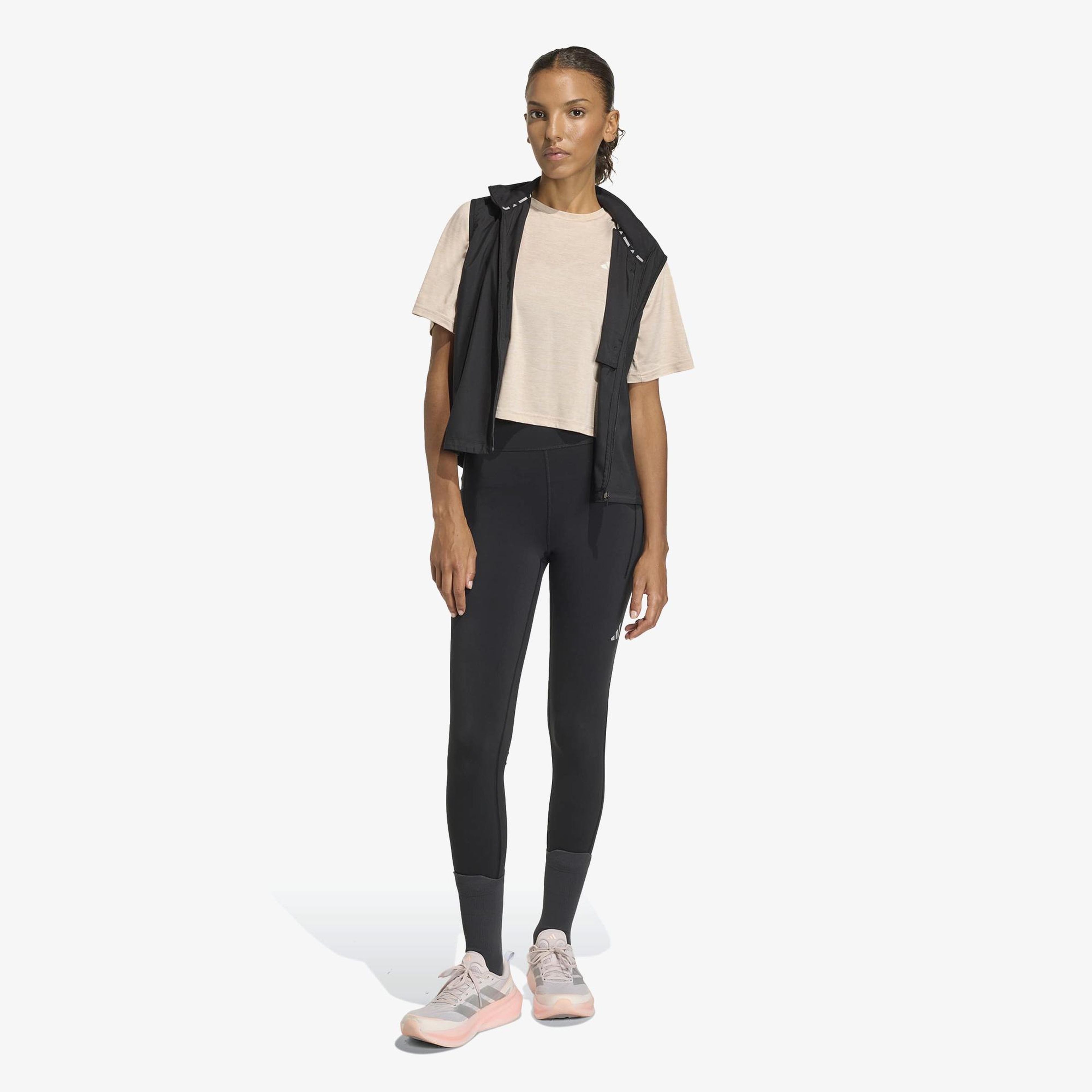 adidas Adi365 Soft Touch Kadın Bej Koşu T-Shirt