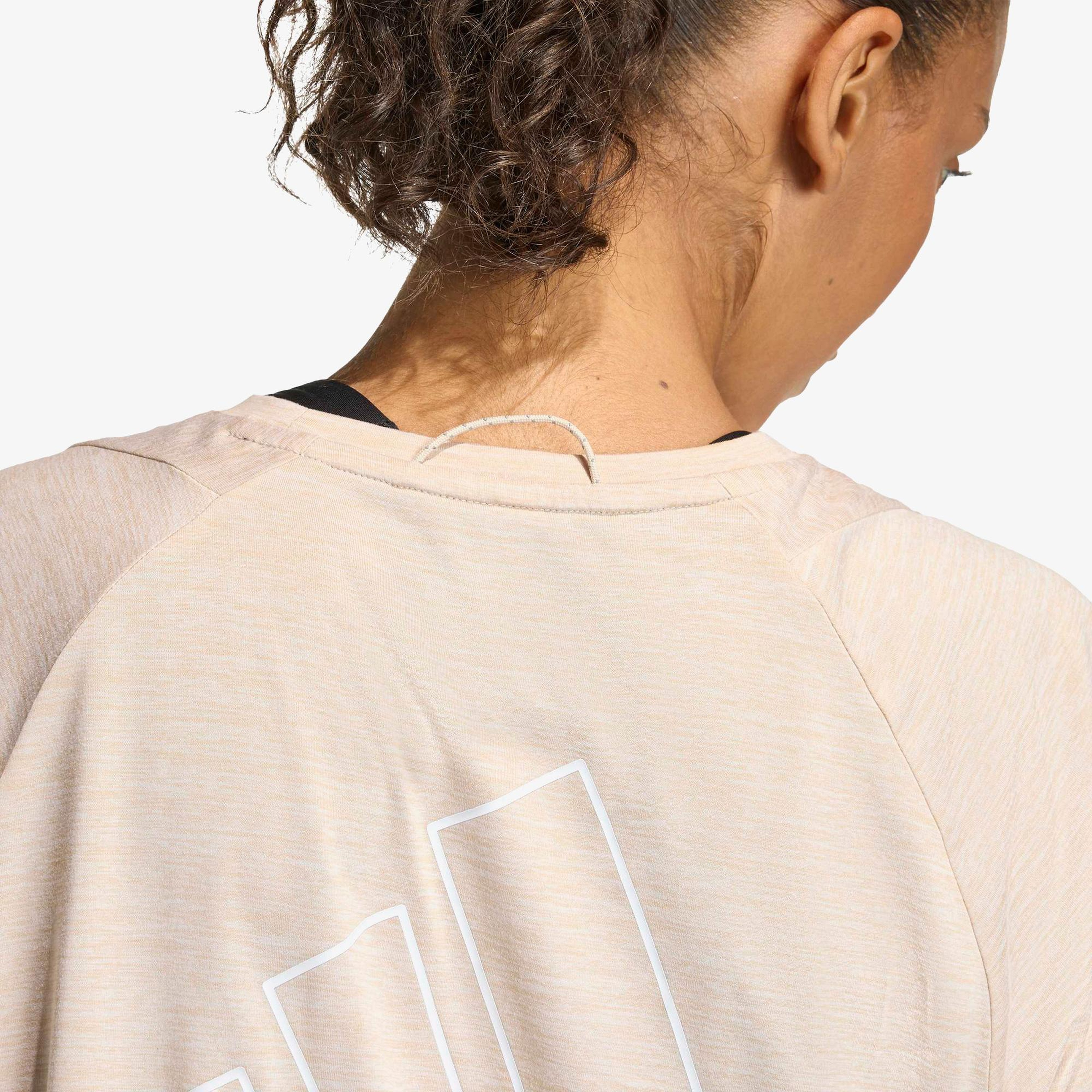 adidas Adi365 Soft Touch Kadın Bej Koşu T-Shirt