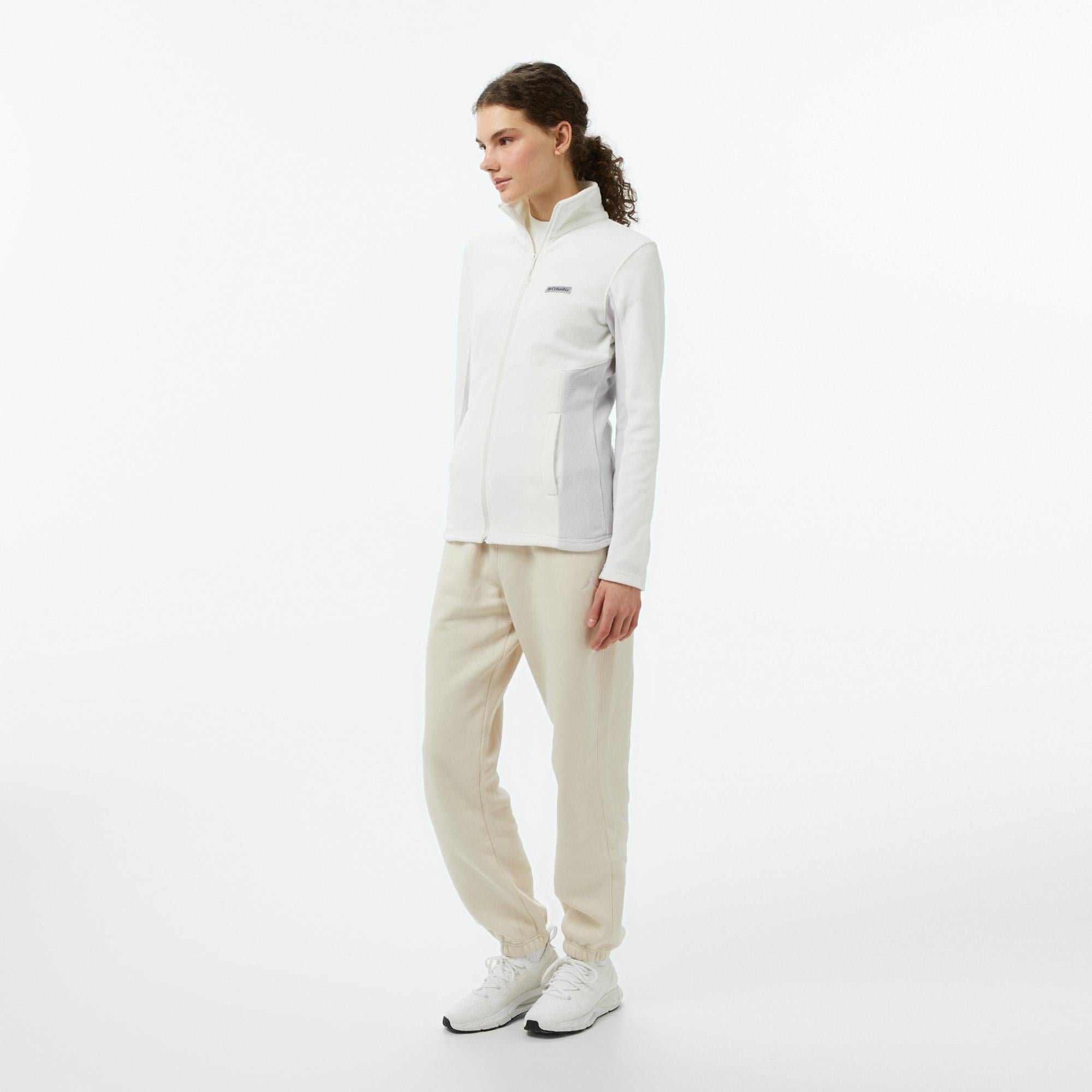 Columbia Basin Trail III Full Zip Kadın Bej Outdoor Polar