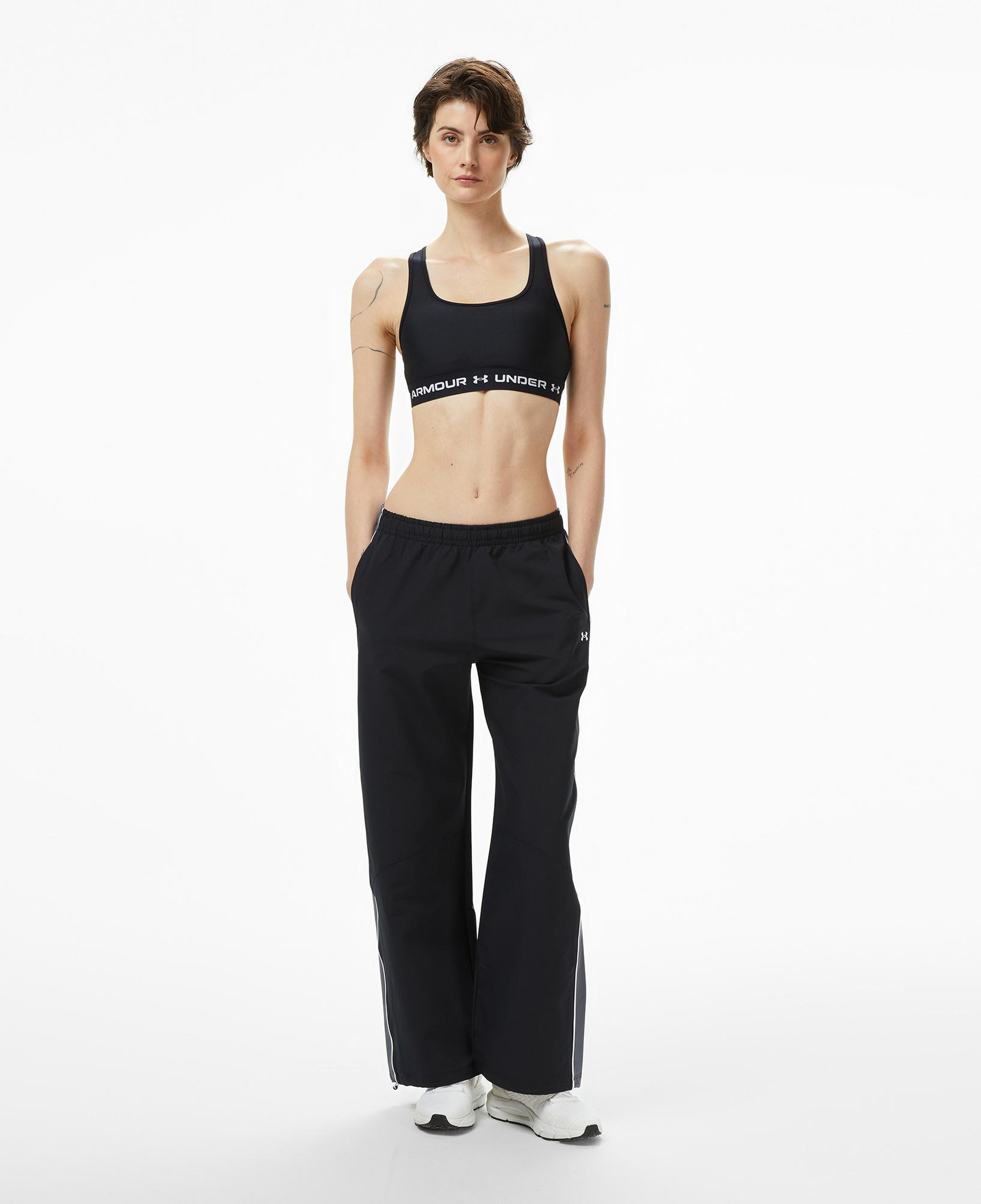 Under Armour Crossback Mid Kadın Siyah Antrenman Bra
