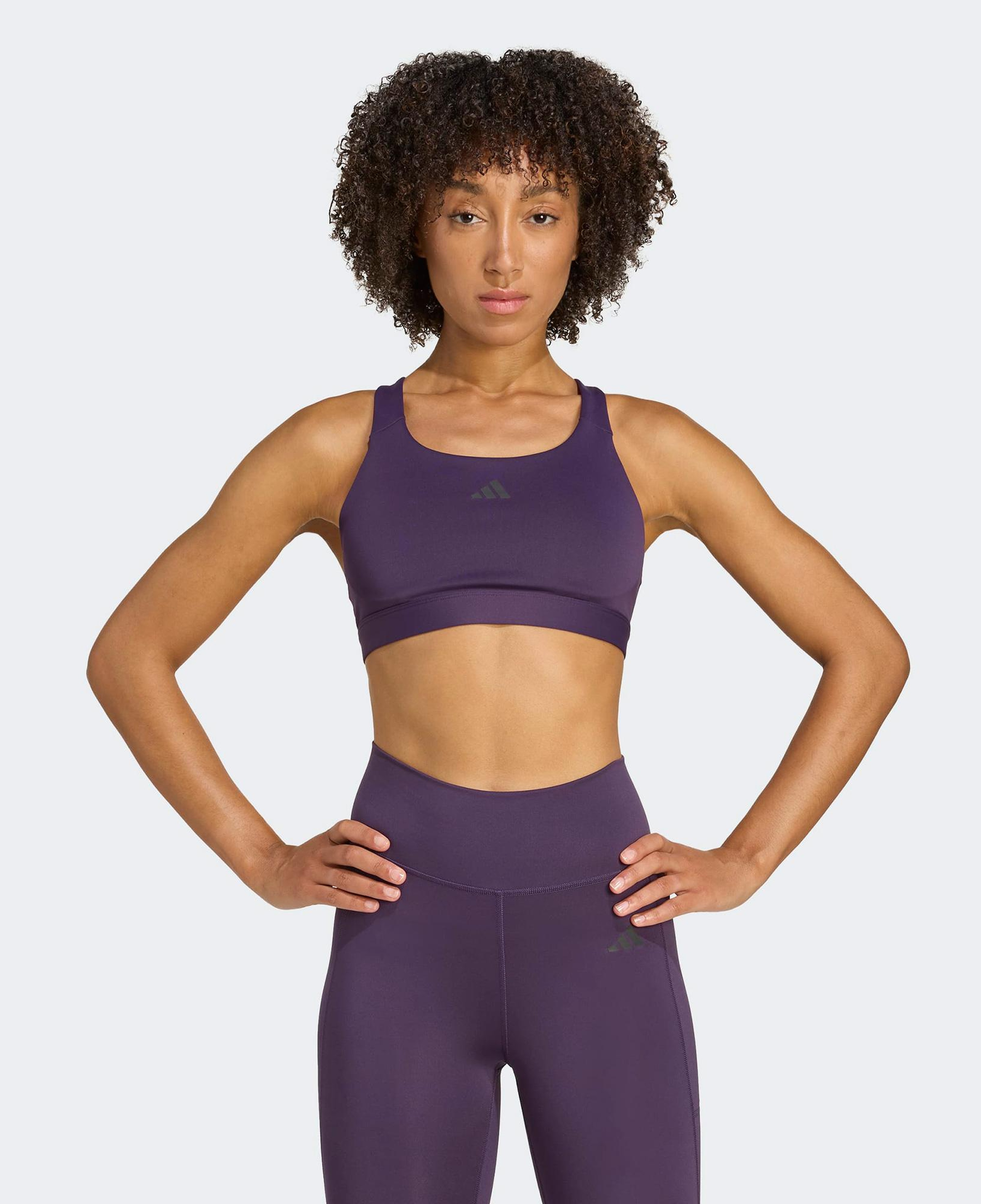 adidas Tlrdreact Training High Support Kadın Mor Antrenman Bra