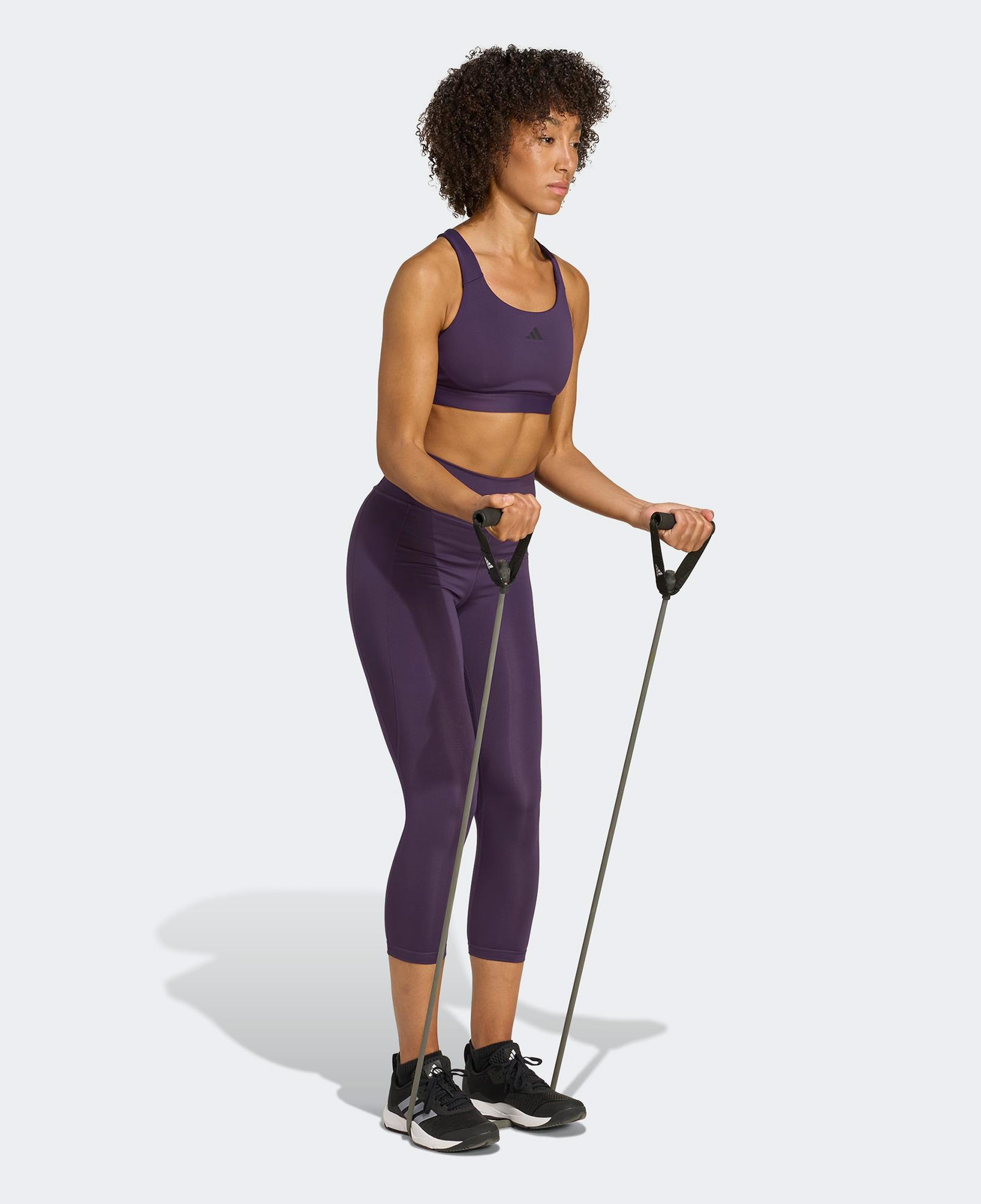 adidas Tlrdreact Training High Support Kadın Mor Antrenman Bra
