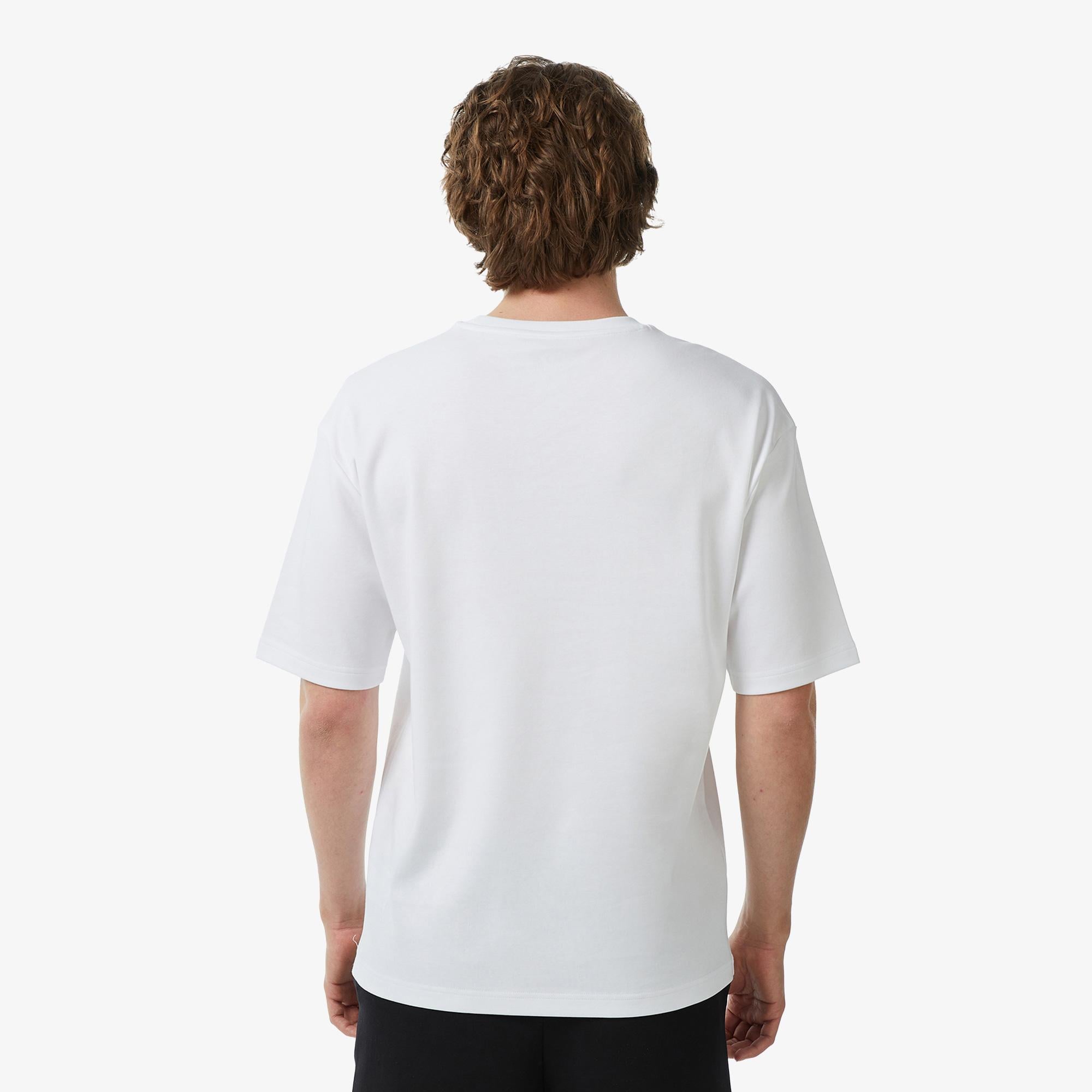 Converse Erkek Chevron Baskılı Beyaz T-Shirt