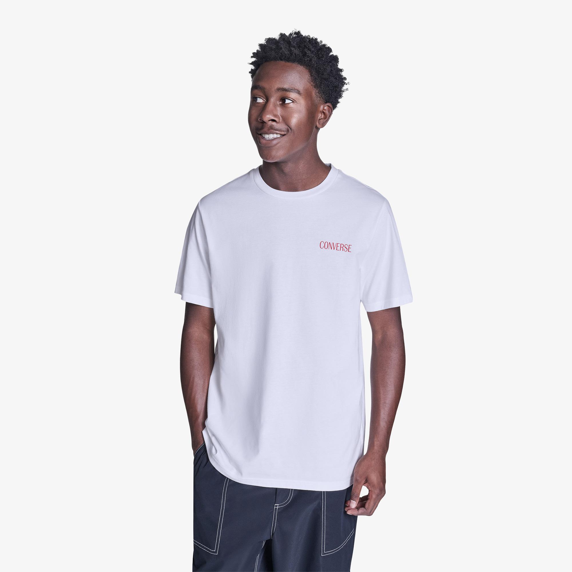 Converse Erkek Beyaz T-Shirt