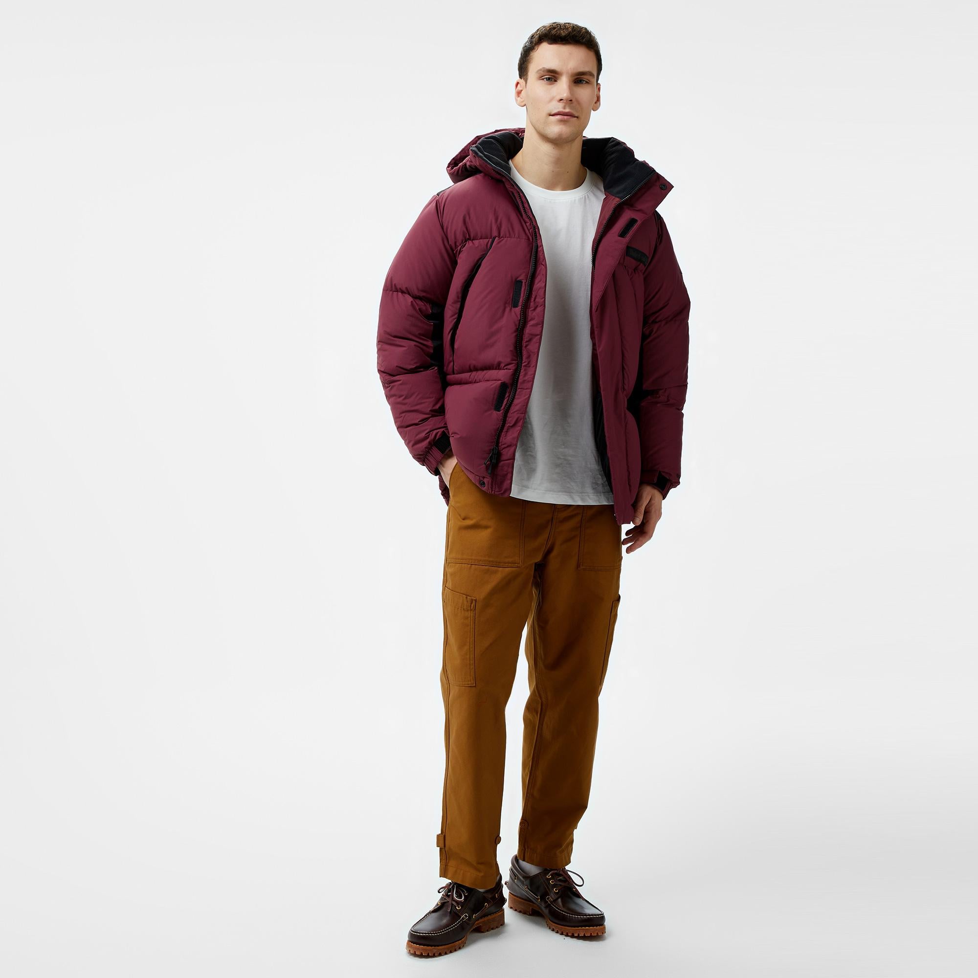 Timberland Howker Durable Waterrepellent Rec.Down P Erkek Bordo Mont