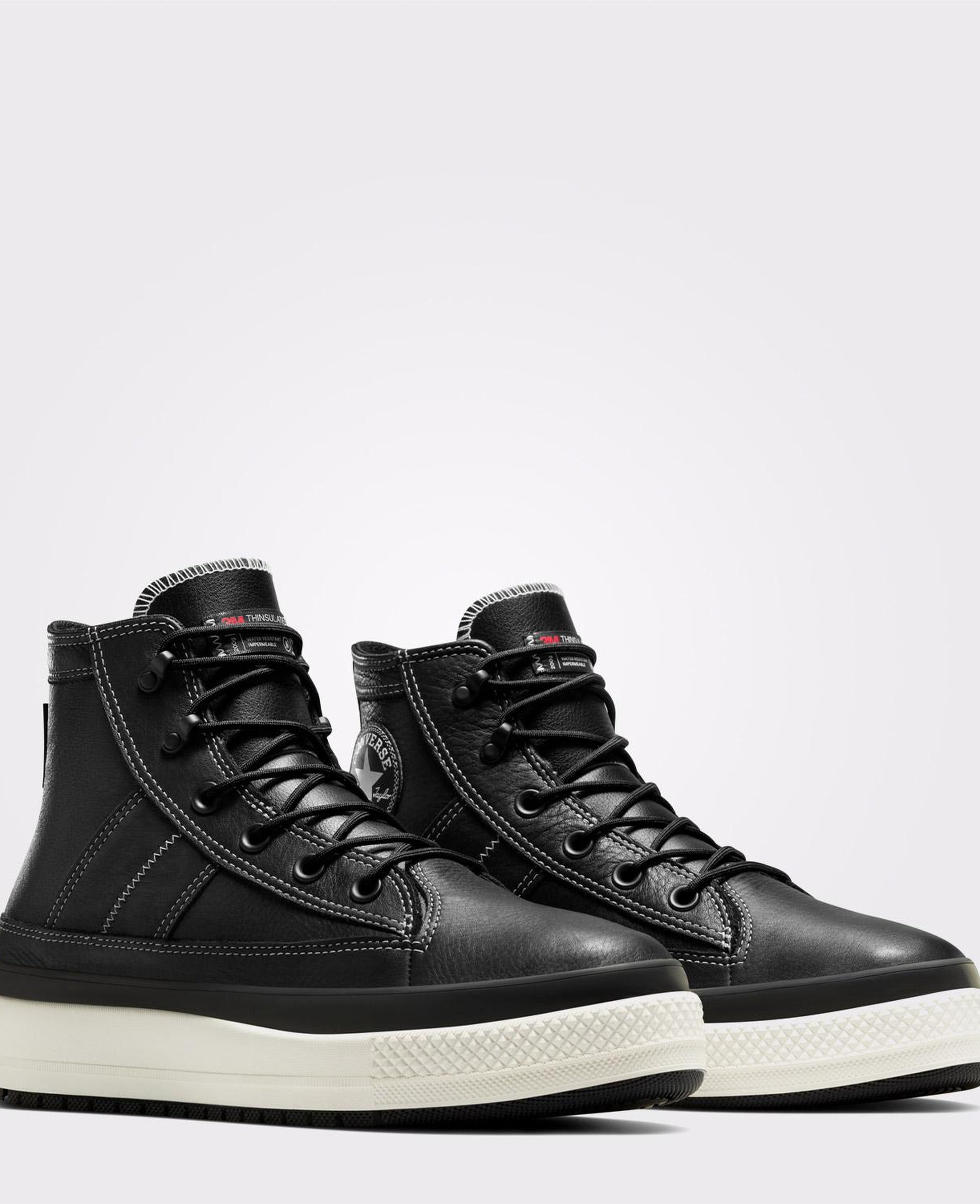 Converse Chuck Taylor All Star Equip Unisex Siyah Deri Su Geçirmez Bot