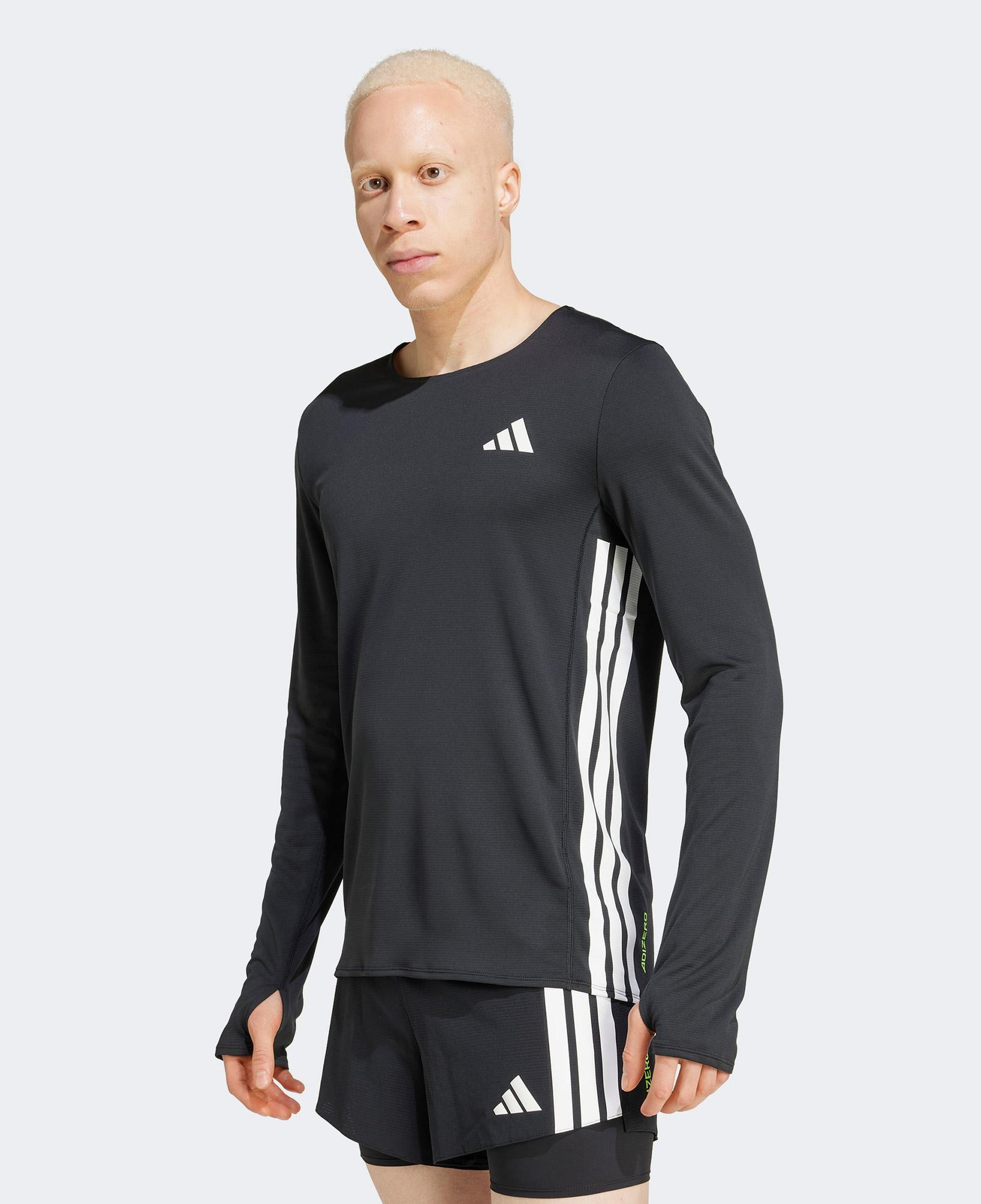 adidas Adizero Erkek Siyah Koşu T-Shirt