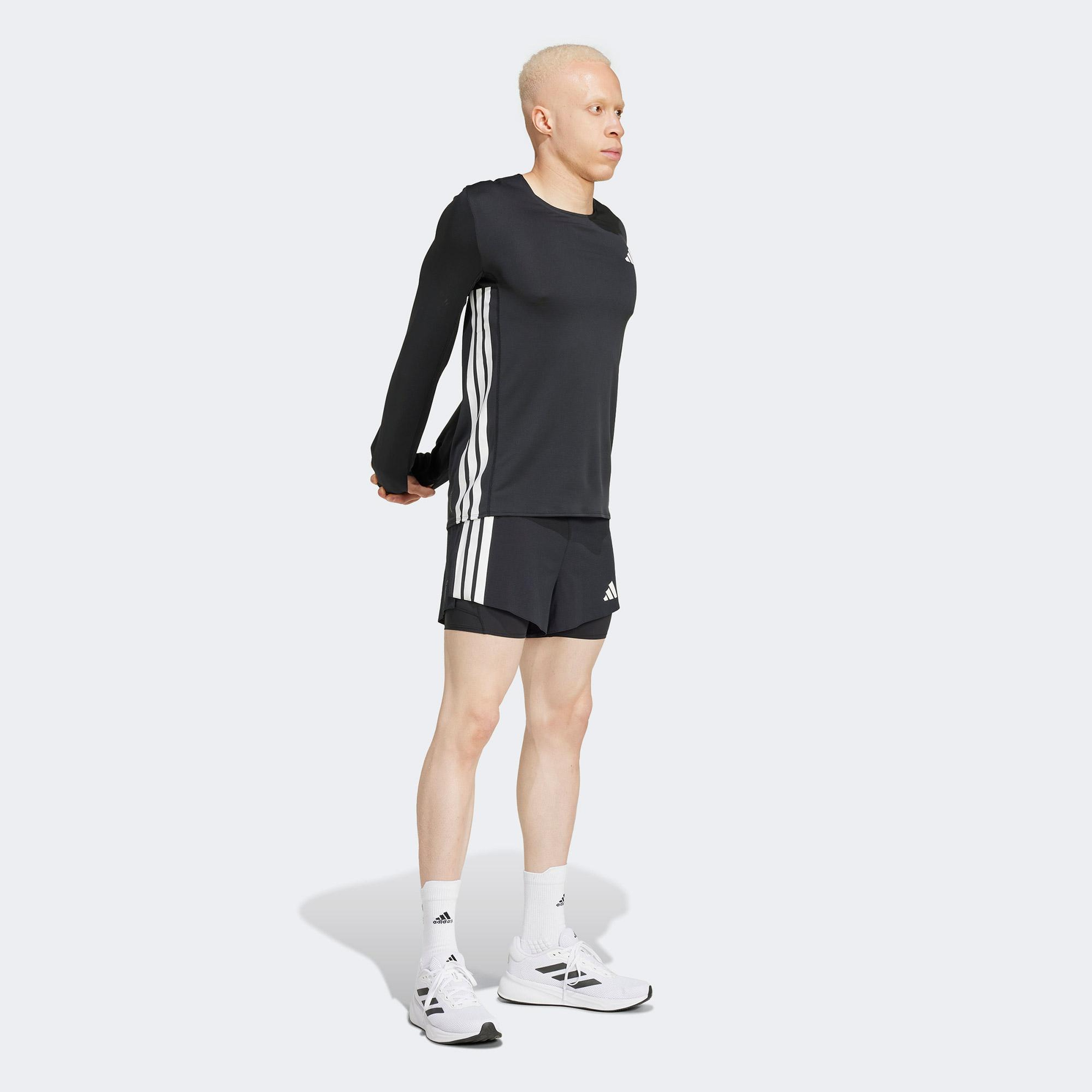 adidas Adizero Erkek Siyah Koşu T-Shirt