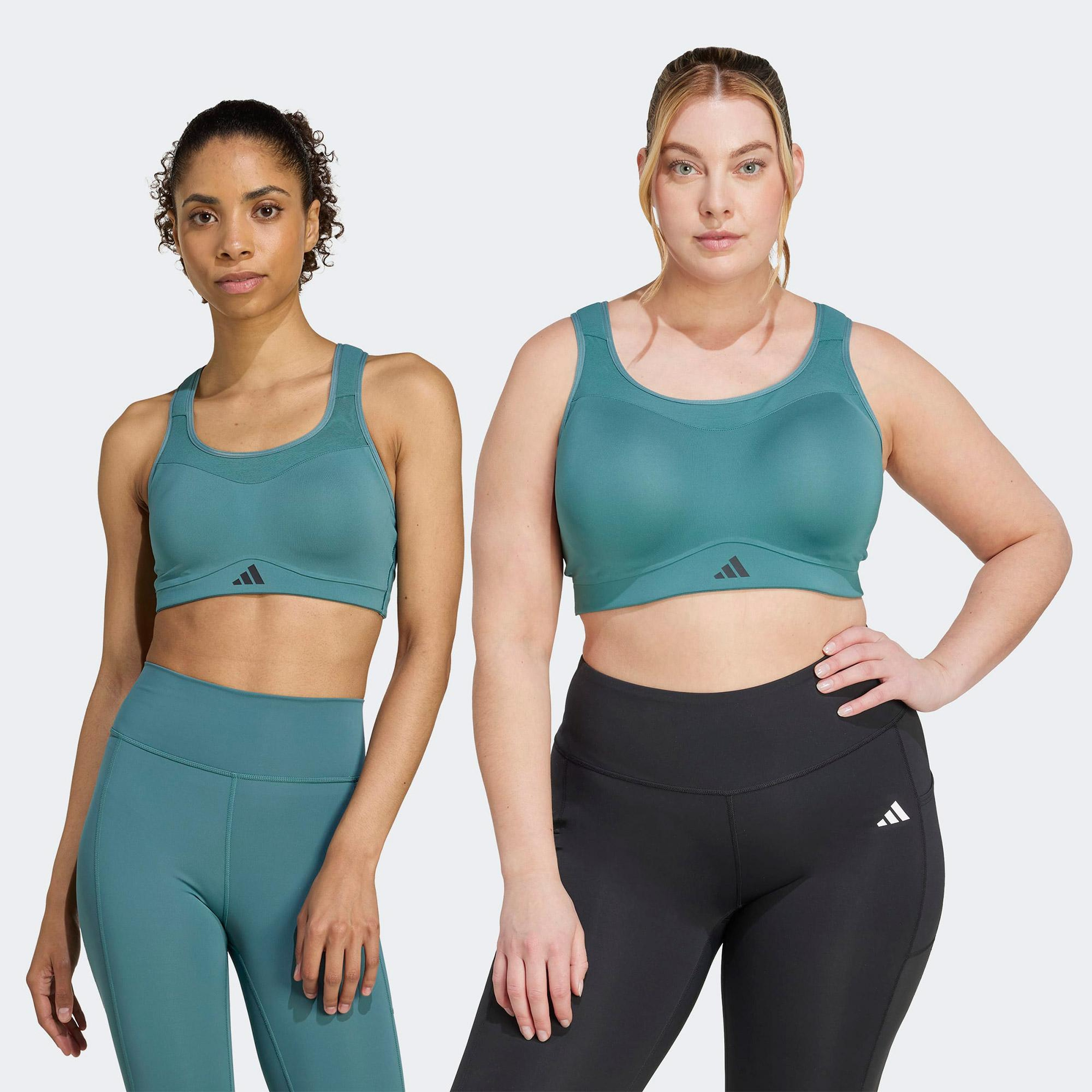adidas Tlrd impact Training High Support Kadın Yeşil Antrenman Bra
