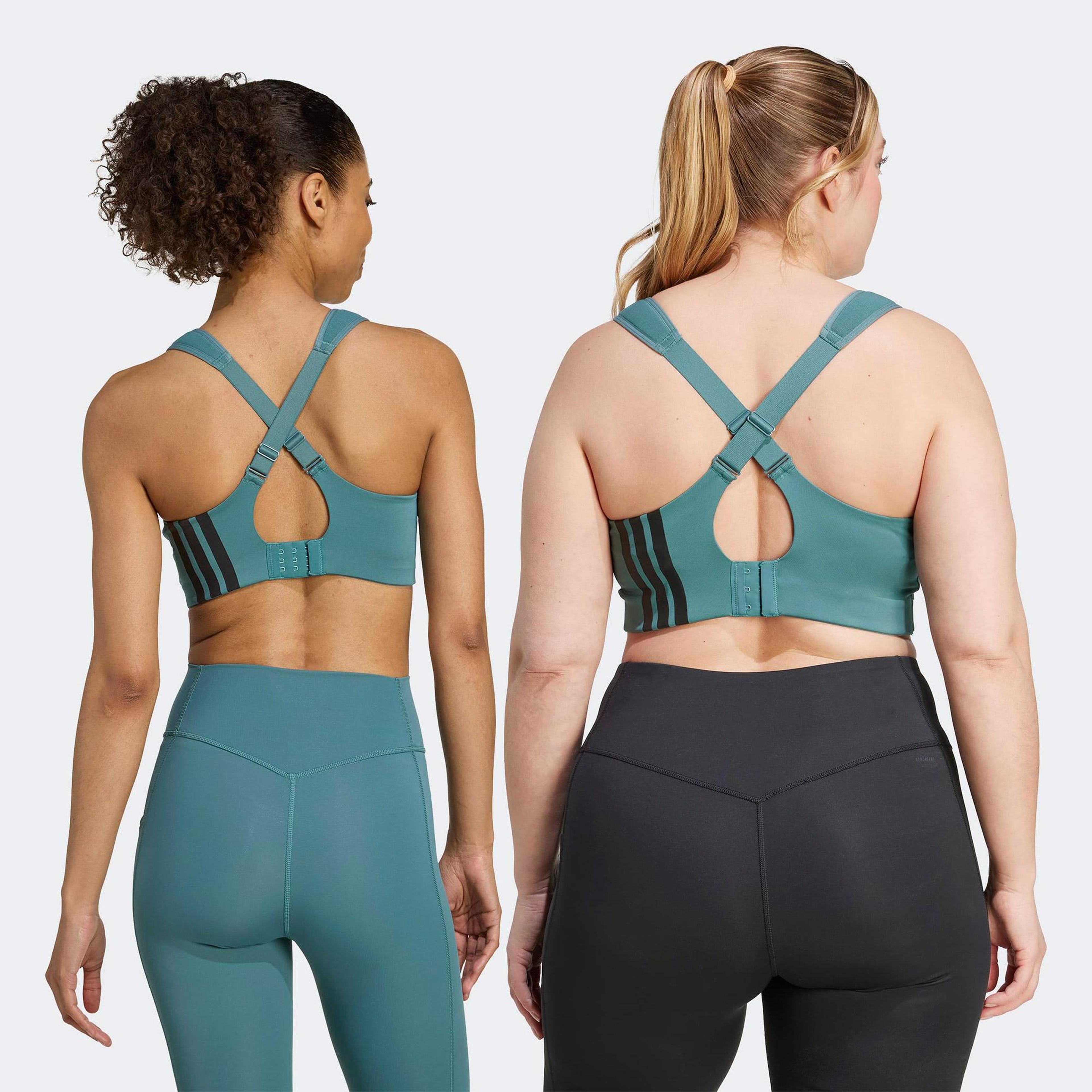 adidas Tlrd impact Training High Support Kadın Yeşil Antrenman Bra