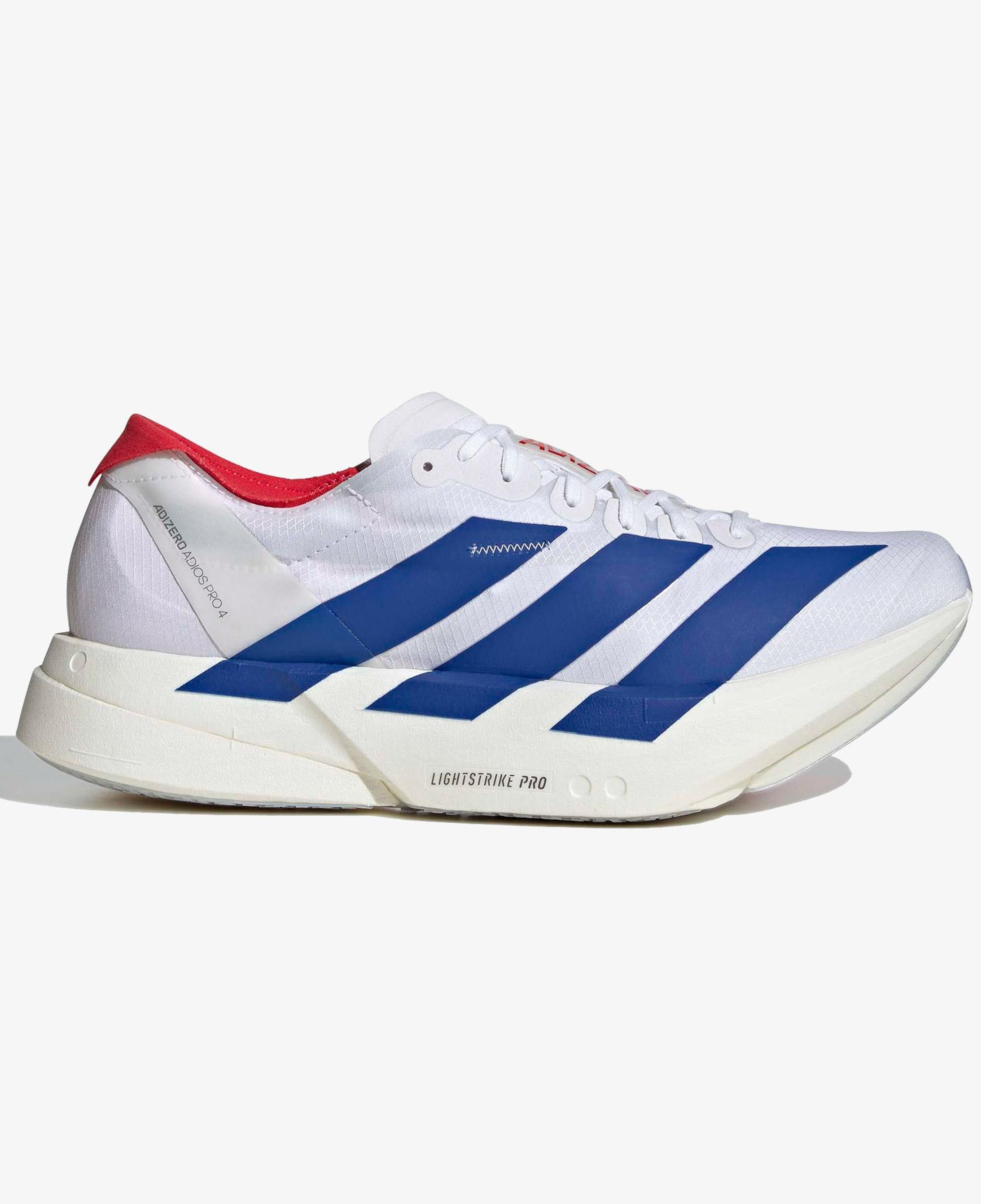 adidas Adizero Adios Pro 4 Erkek Beyaz Koşu Ayakkabısı