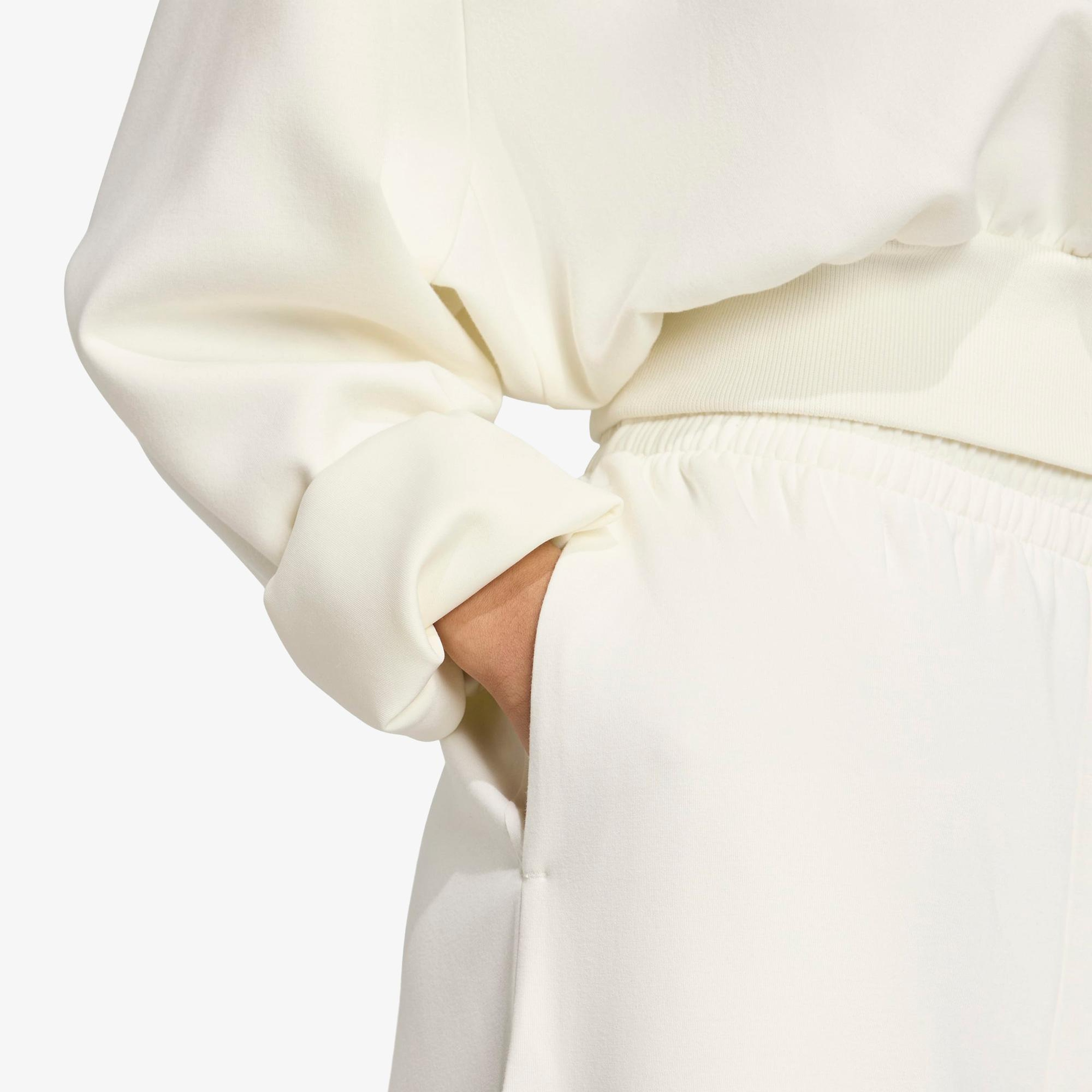 adidas All Szn Soft Lux Kadın Beyaz Sweatshirt