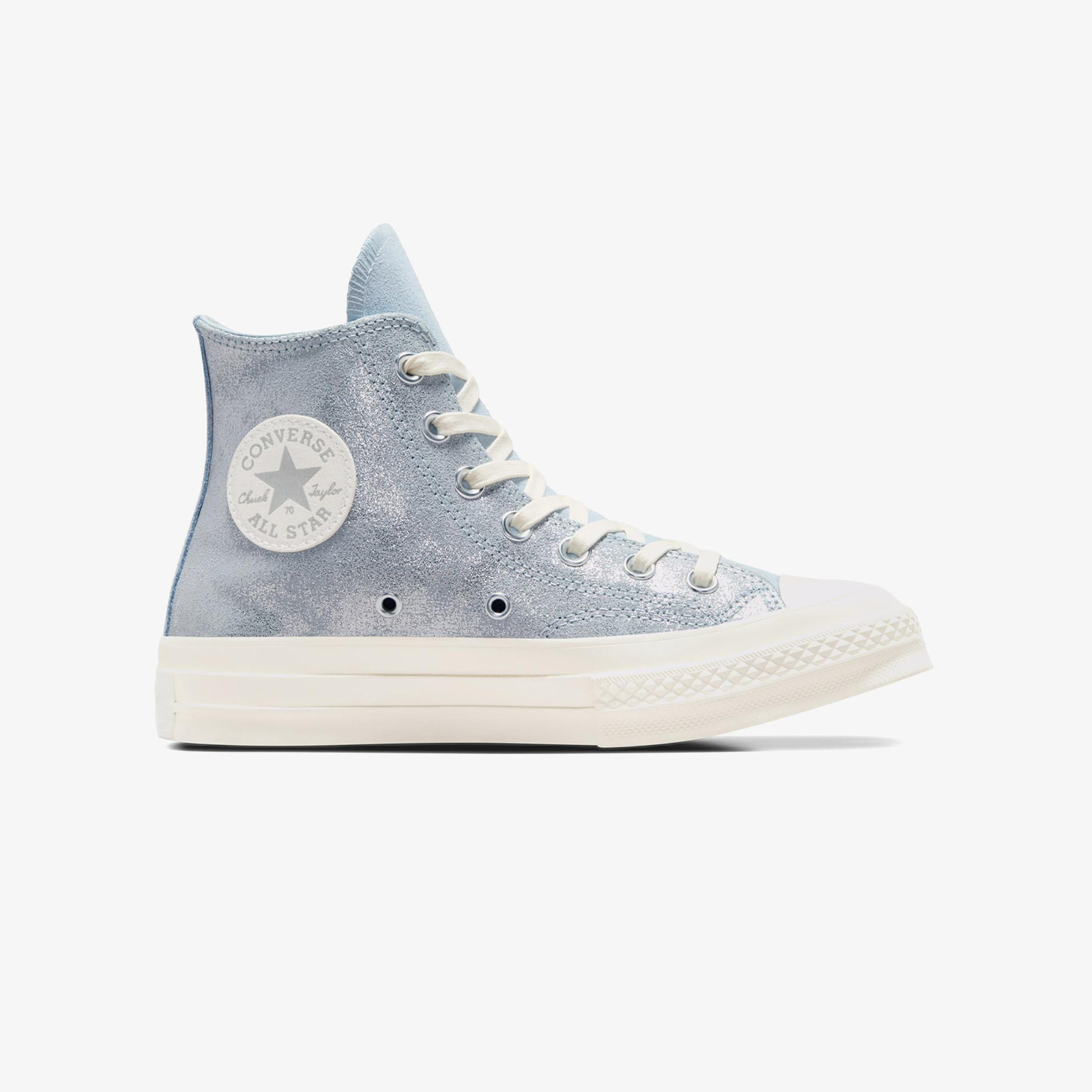 Converse Chuck 70 Suede Shimmer Unisex Mavi Süet Deri Sneaker