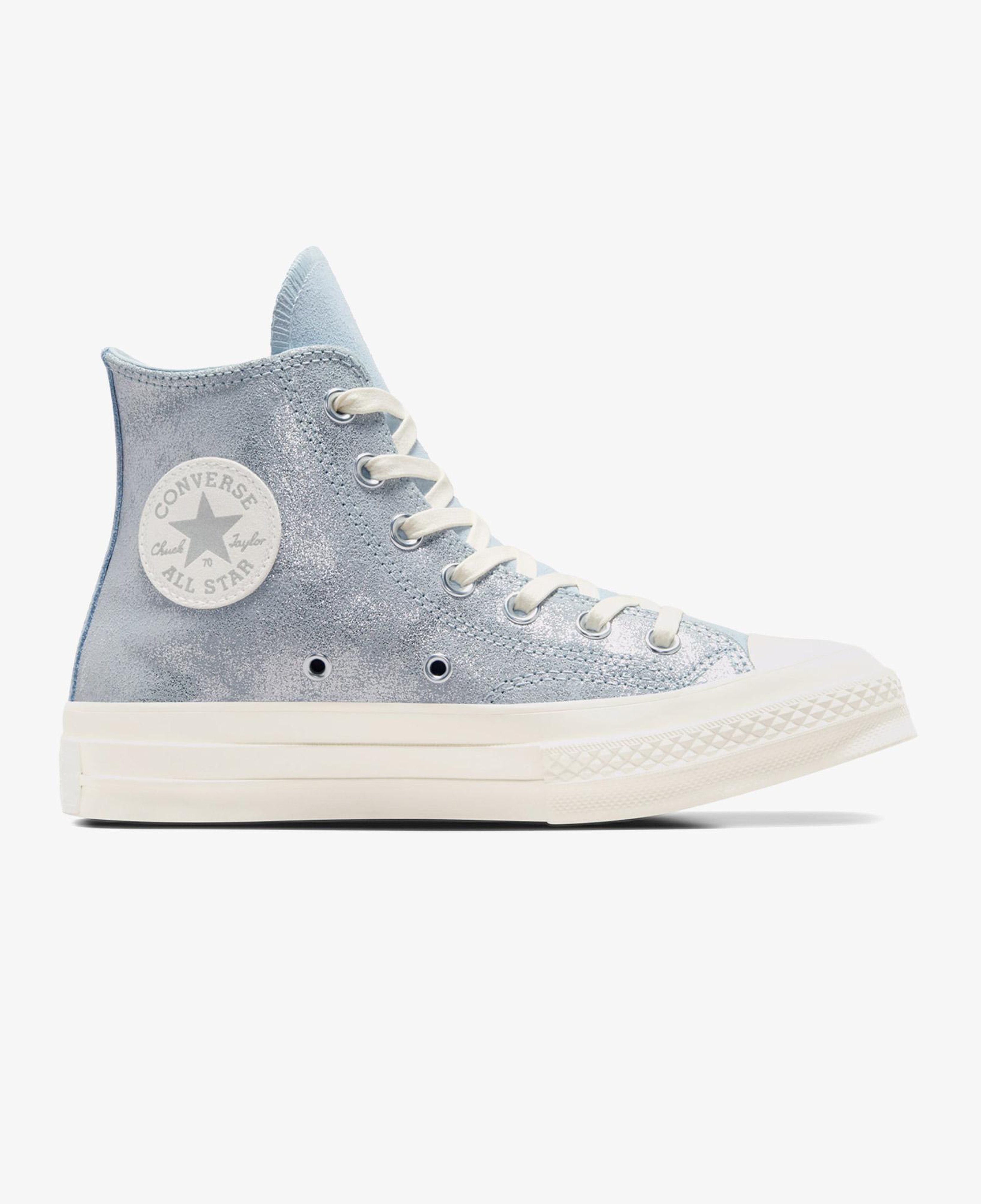 Converse Chuck 70 Suede Shimmer Unisex Mavi Süet Deri Sneaker