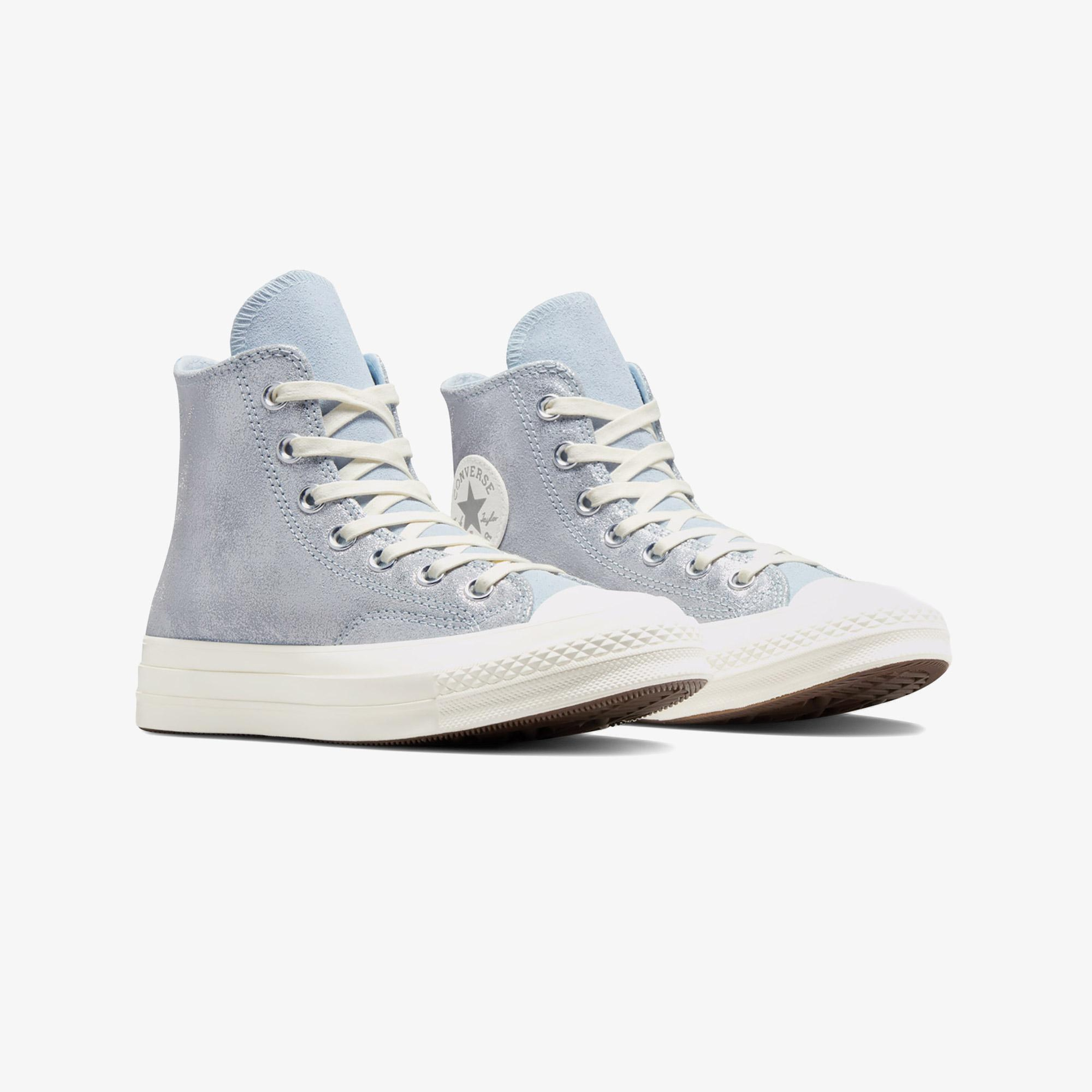 Converse Chuck 70 Suede Shimmer Unisex Mavi Süet Deri Sneaker