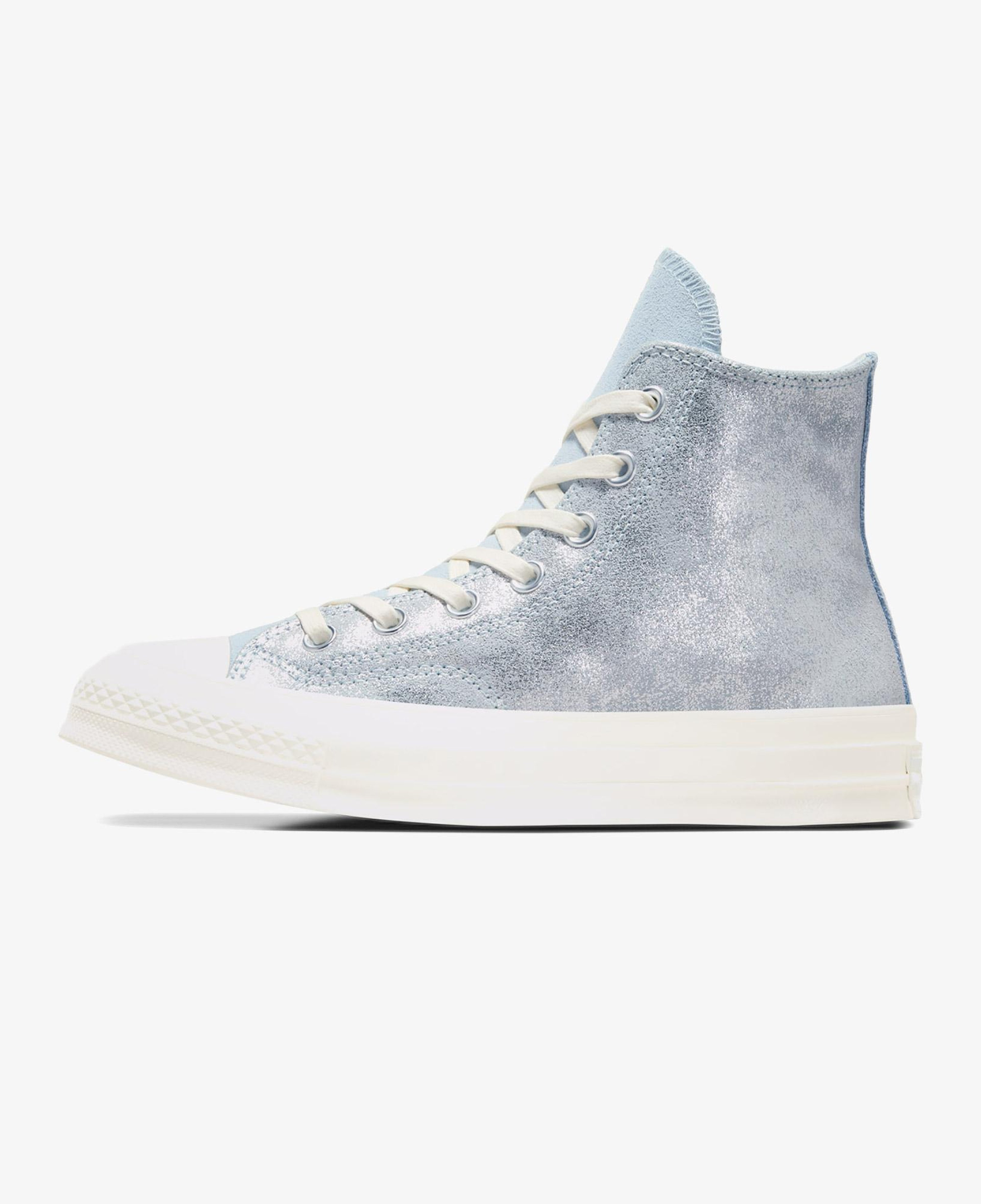 Converse Chuck 70 Suede Shimmer Unisex Mavi Süet Deri Sneaker