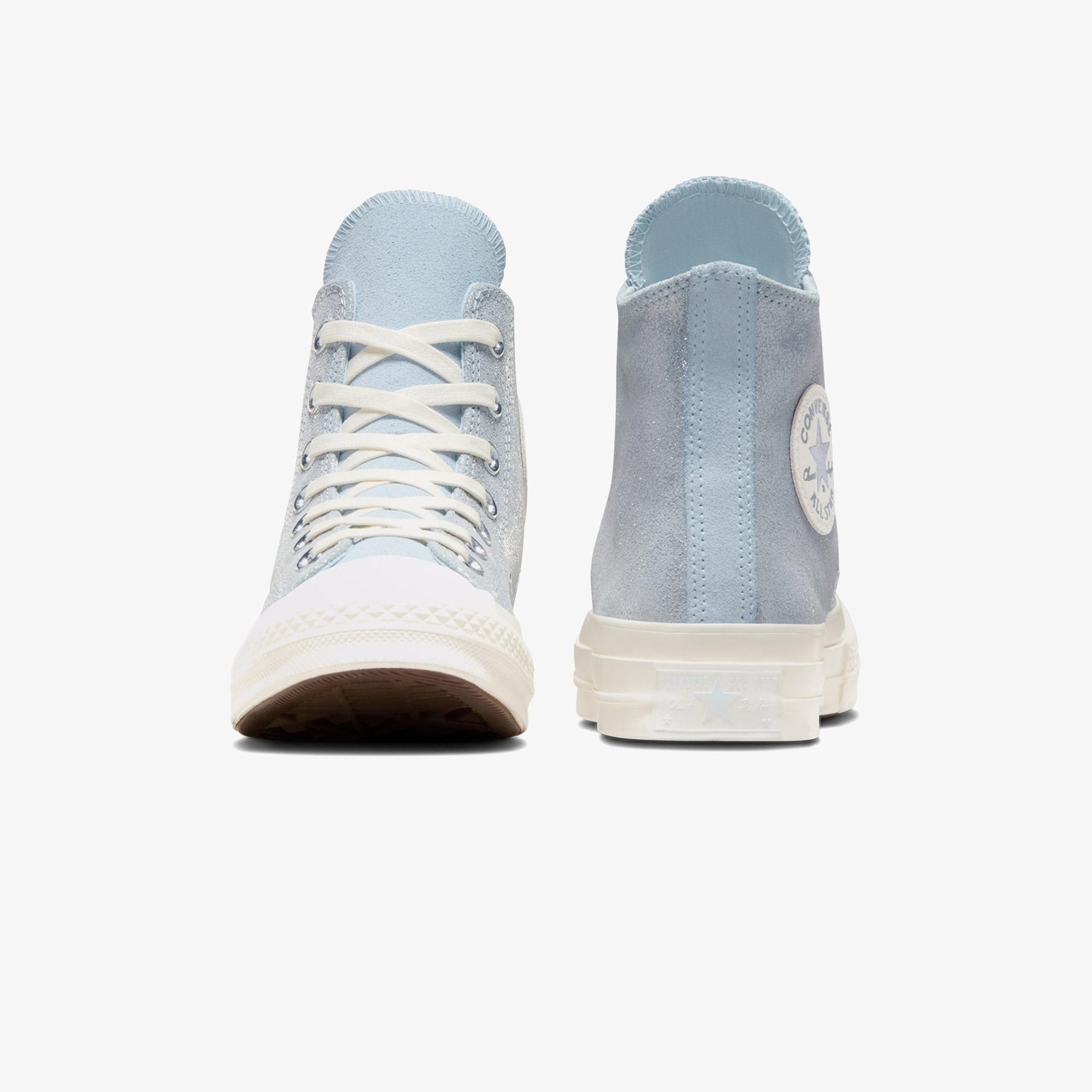 Converse Chuck 70 Suede Shimmer Unisex Mavi Süet Deri Sneaker