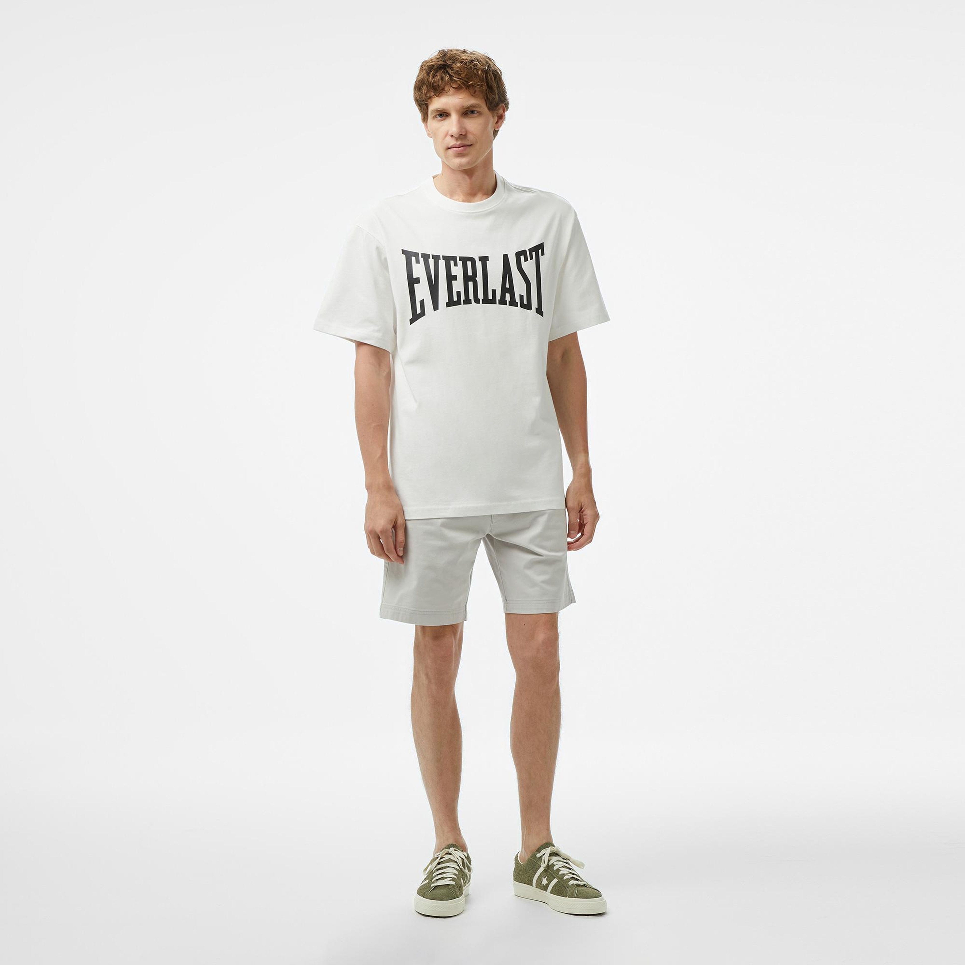 Everlast Ever Classics Comfort Logo Beyaz Erkek T-Shirt