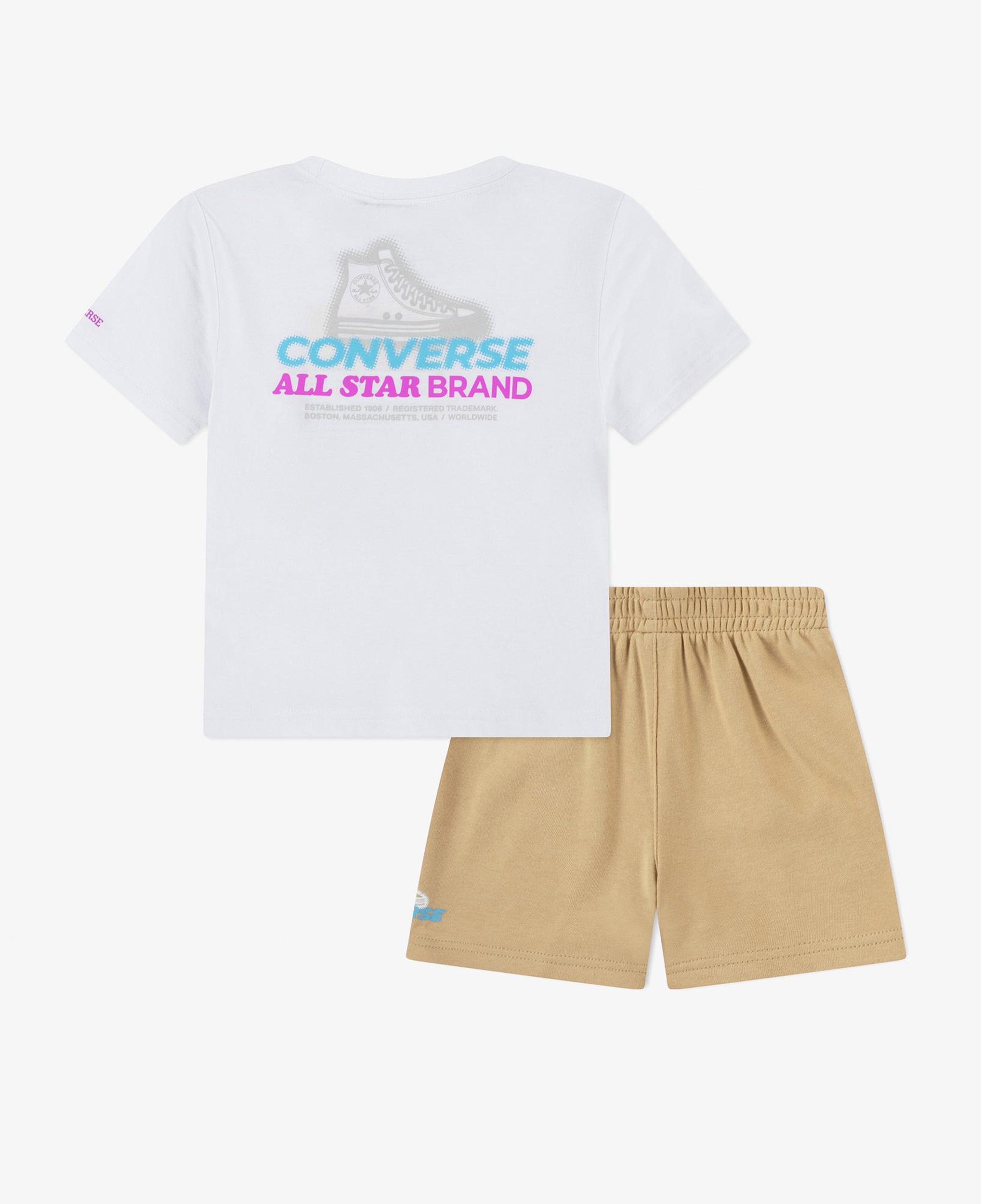 Converse Erkek Bebek Bej Şort Takım