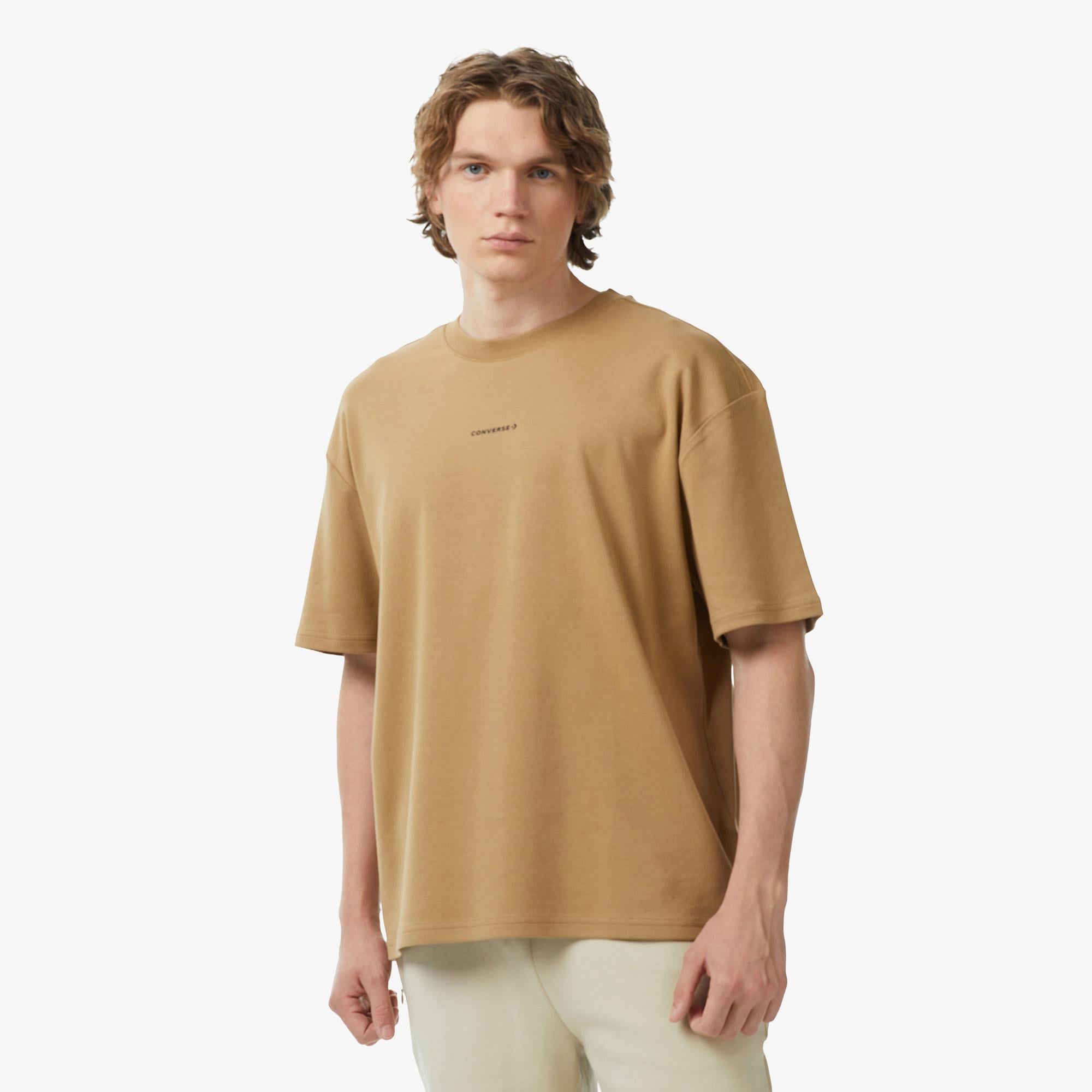 Converse Erkek Kahverengi T-Shirt