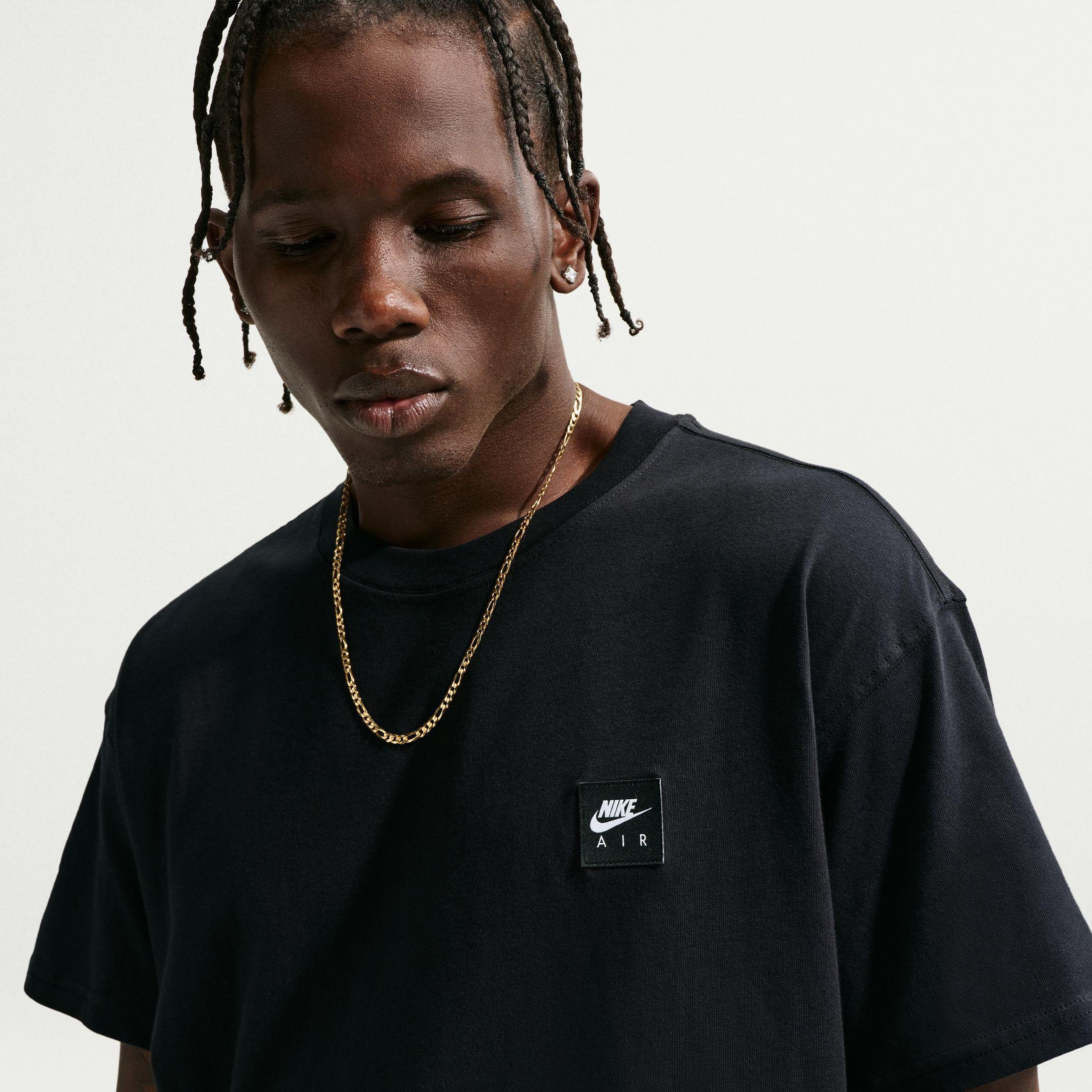Nike Sportswear Air Box Erkek Siyah Tişört