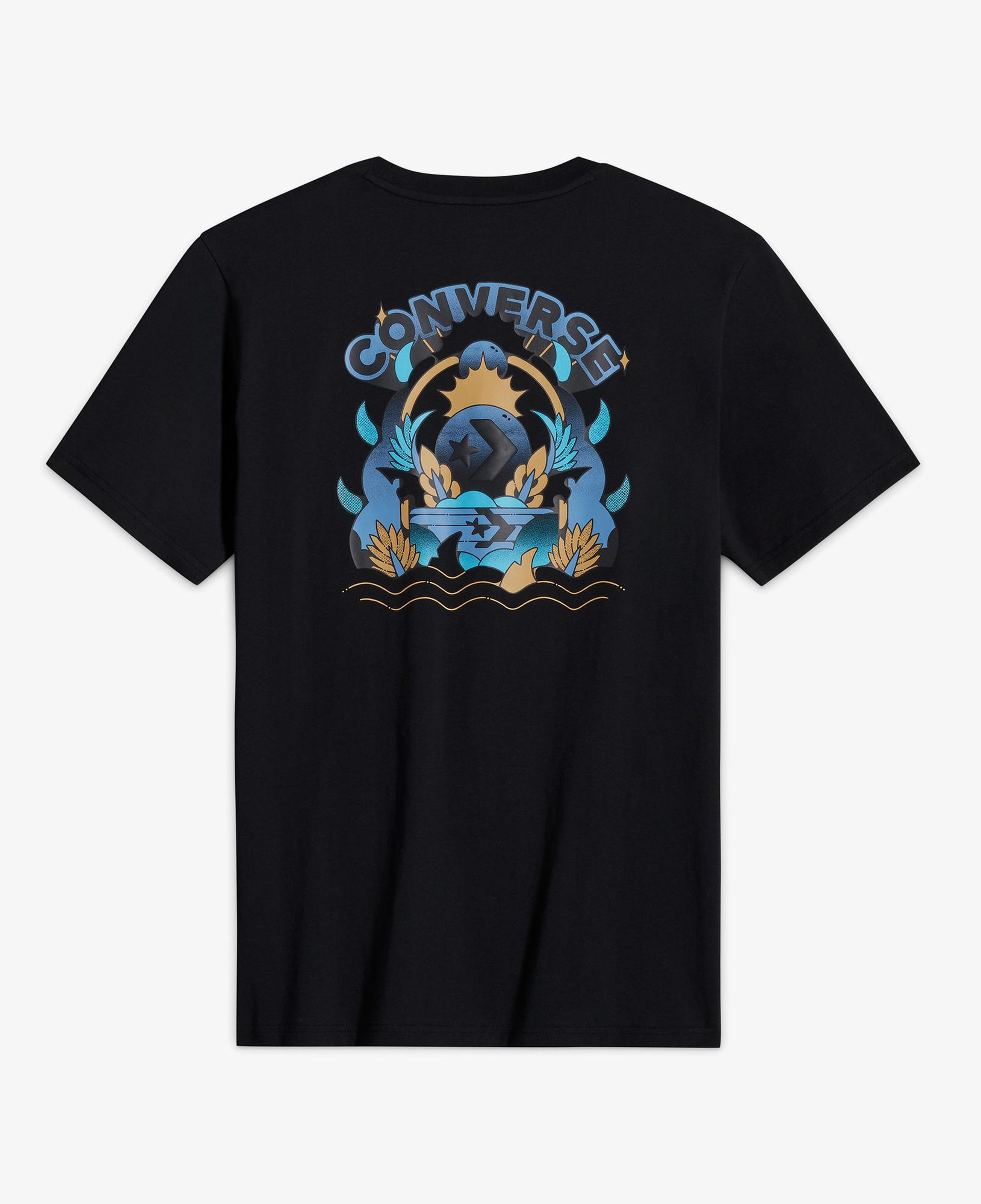 Converse Desert Sunset Erkek Siyah T-Shirt