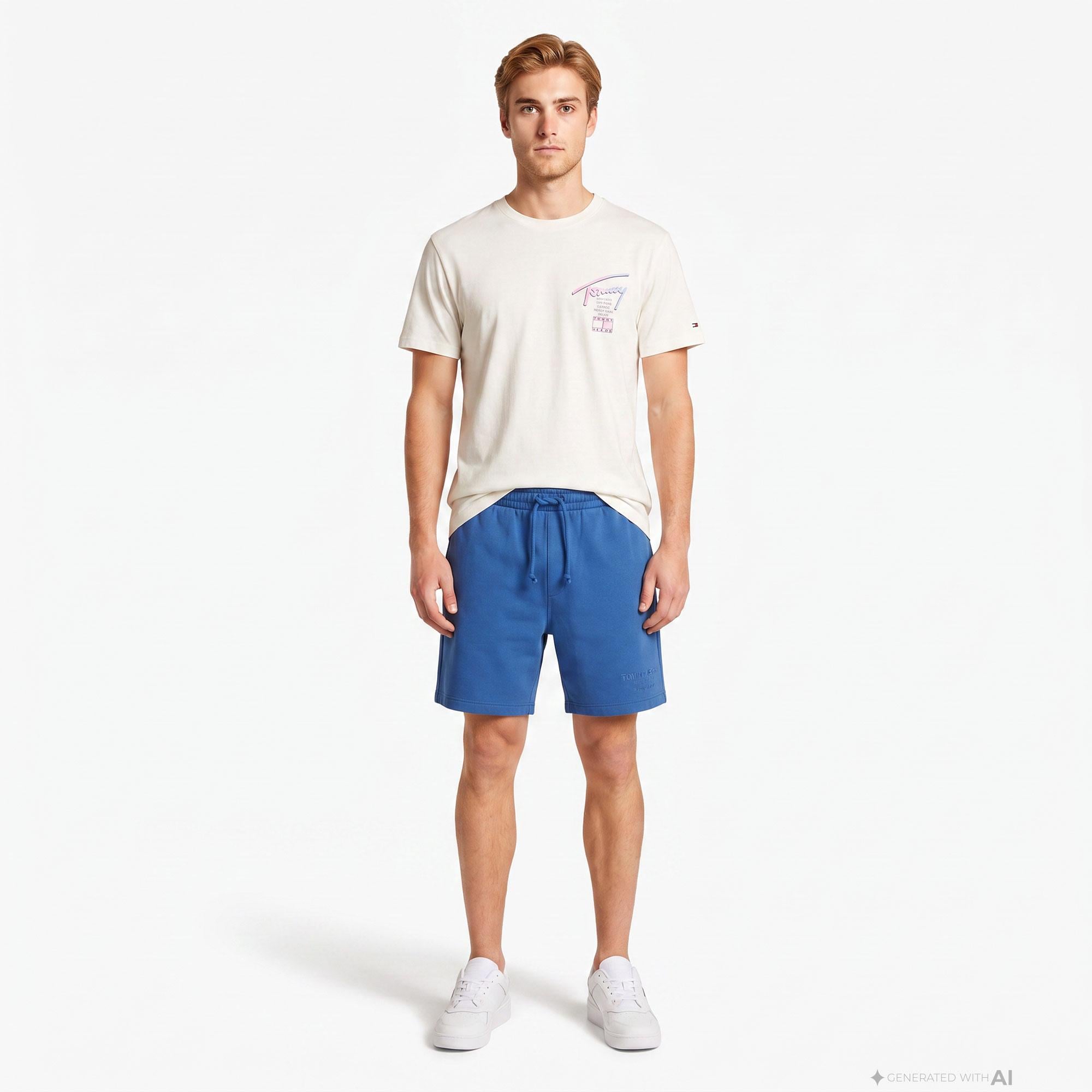 Tommy Hilfiger New Classics Erkek Mavi Şort