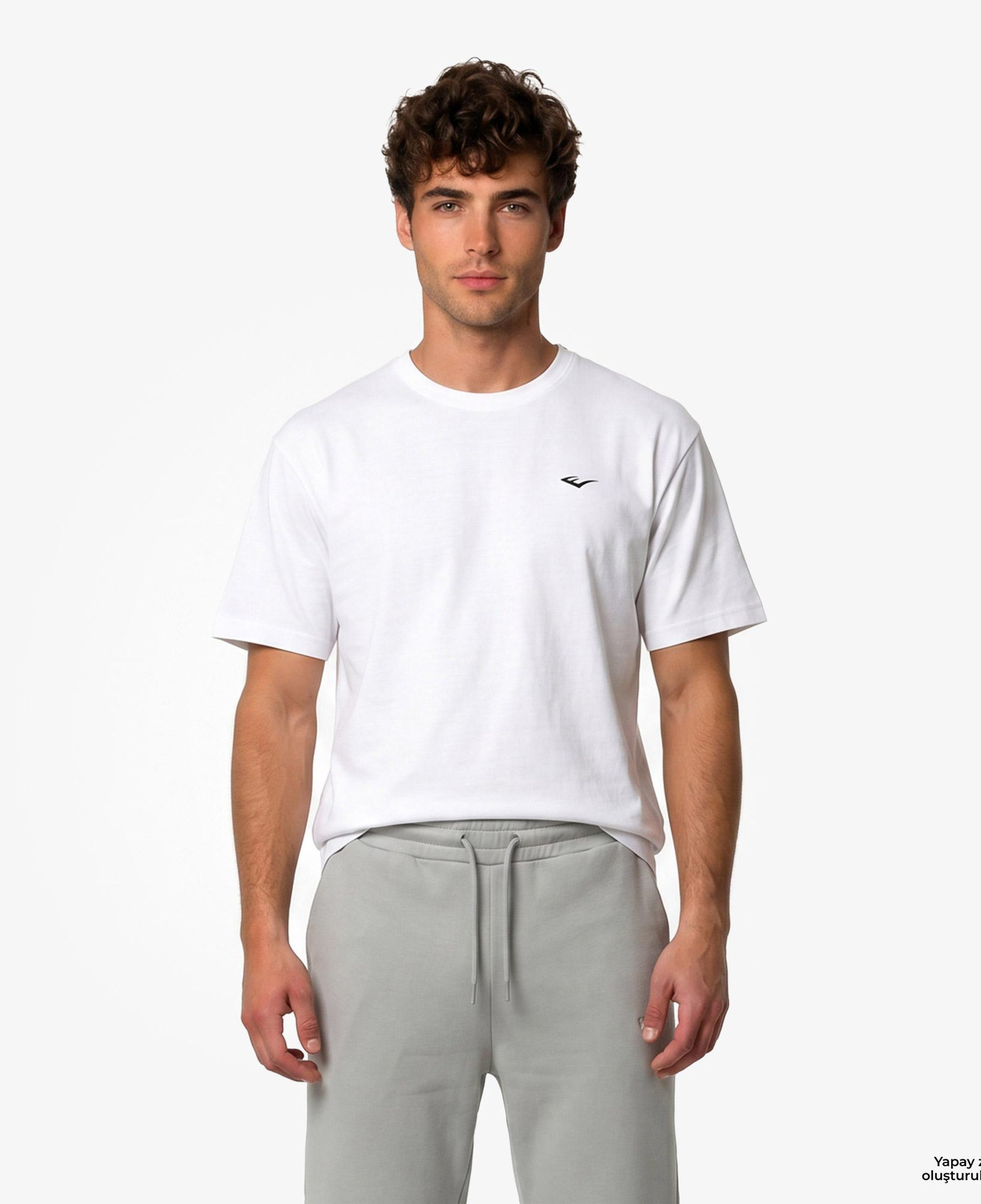 Everlast Classics Oversize Erkek Beyaz T-Shirt