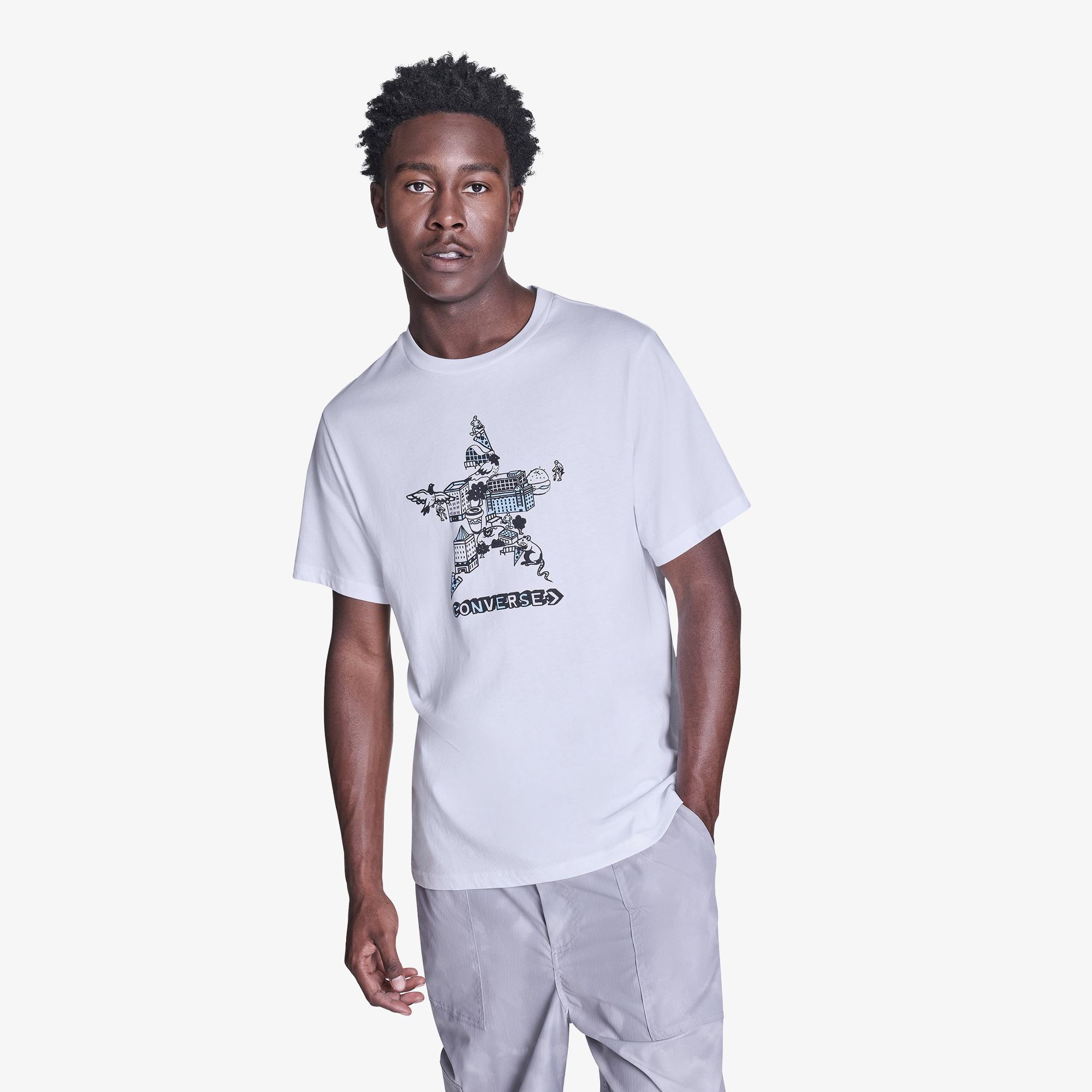 Converse Erkek Beyaz T-Shirt